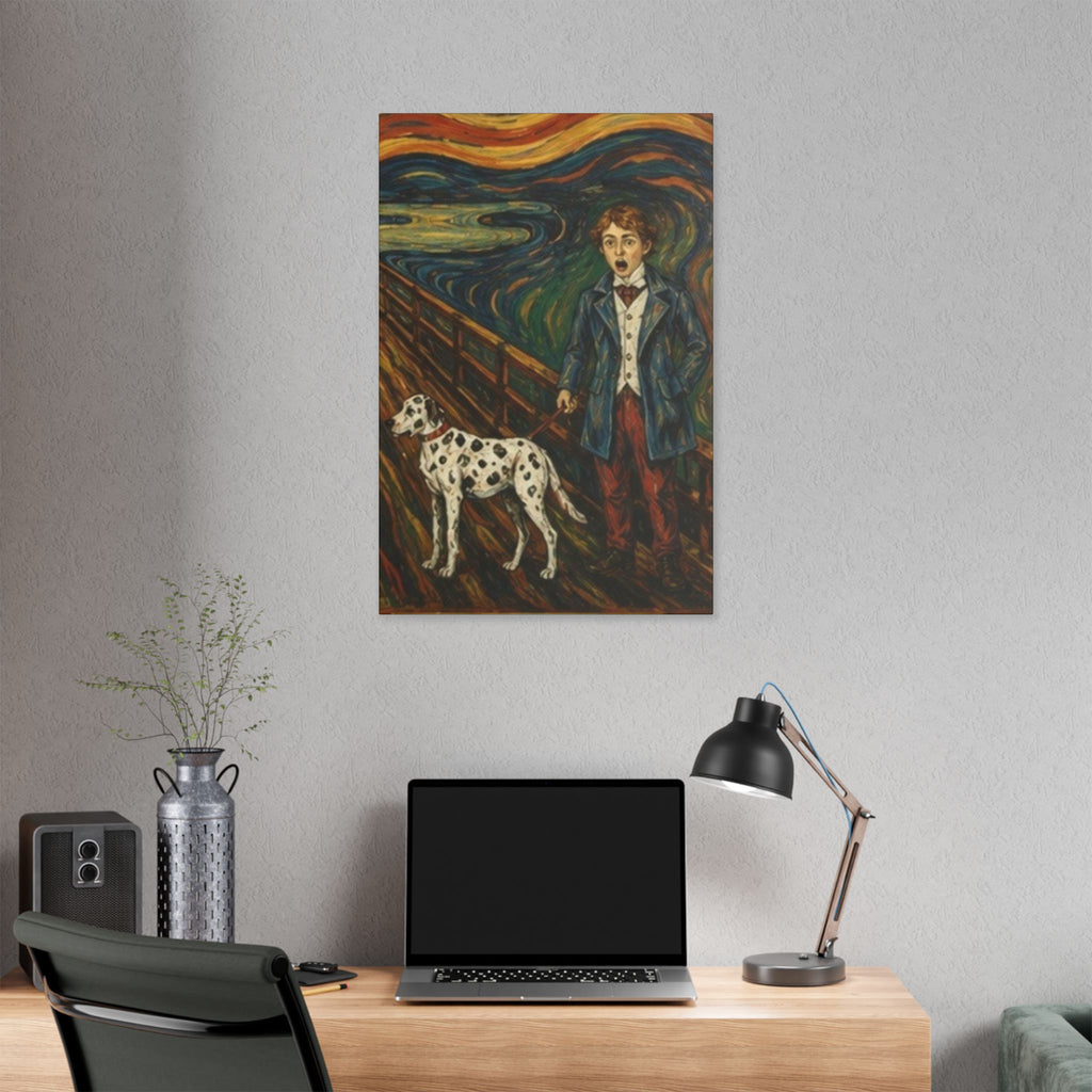 The Dalmatian  Cry  Expressionist Companion Art Print