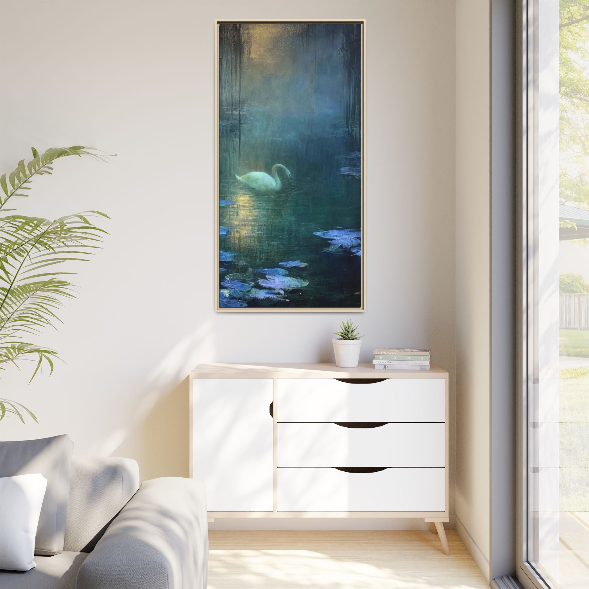The Weight of Silence   Matte Canvas, Framed (Multi-color)
