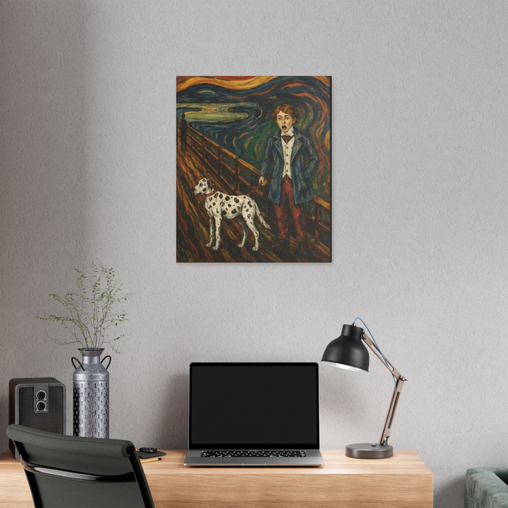 The Dalmatian  Cry  Expressionist Companion Art Print