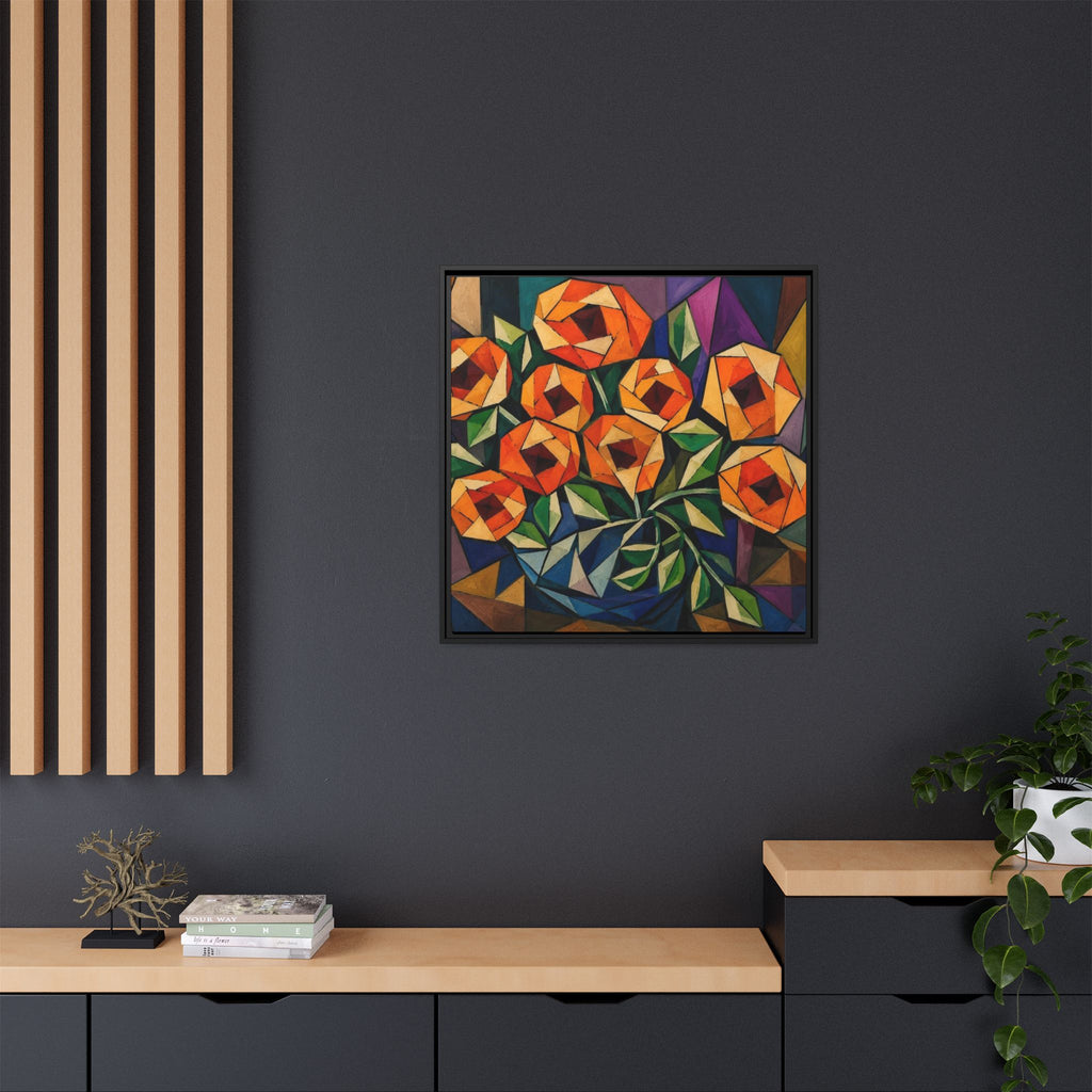 Radiant Geometry  Matte Canvas, Framed (Multi-color)