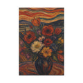 Whispers of the Evening Sky – Expressionist Floral Bouquet Canvas Art Matte Canvas, Stretched, 0.75" (Multi-Size)