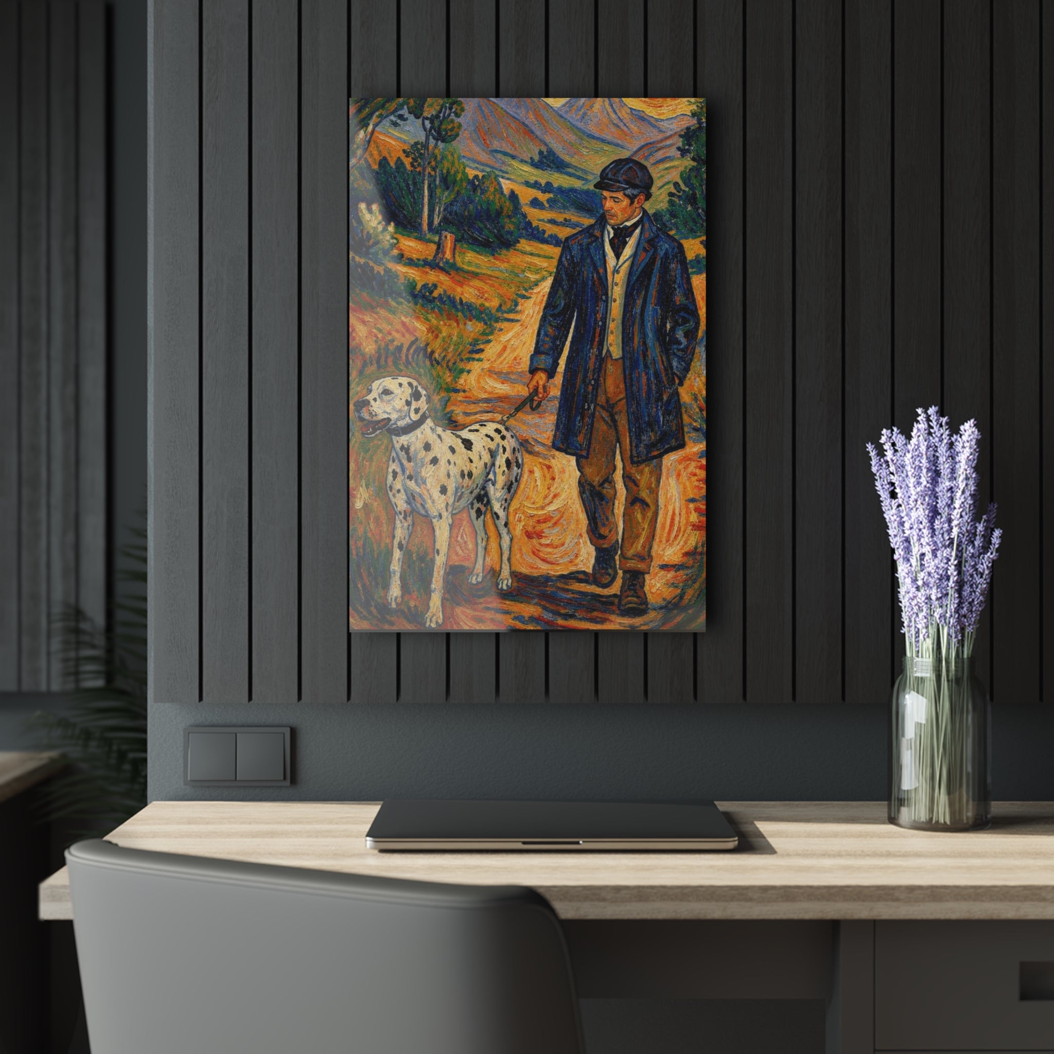 Copy of The Dalmatian Walk  Countryside Companion Art Print