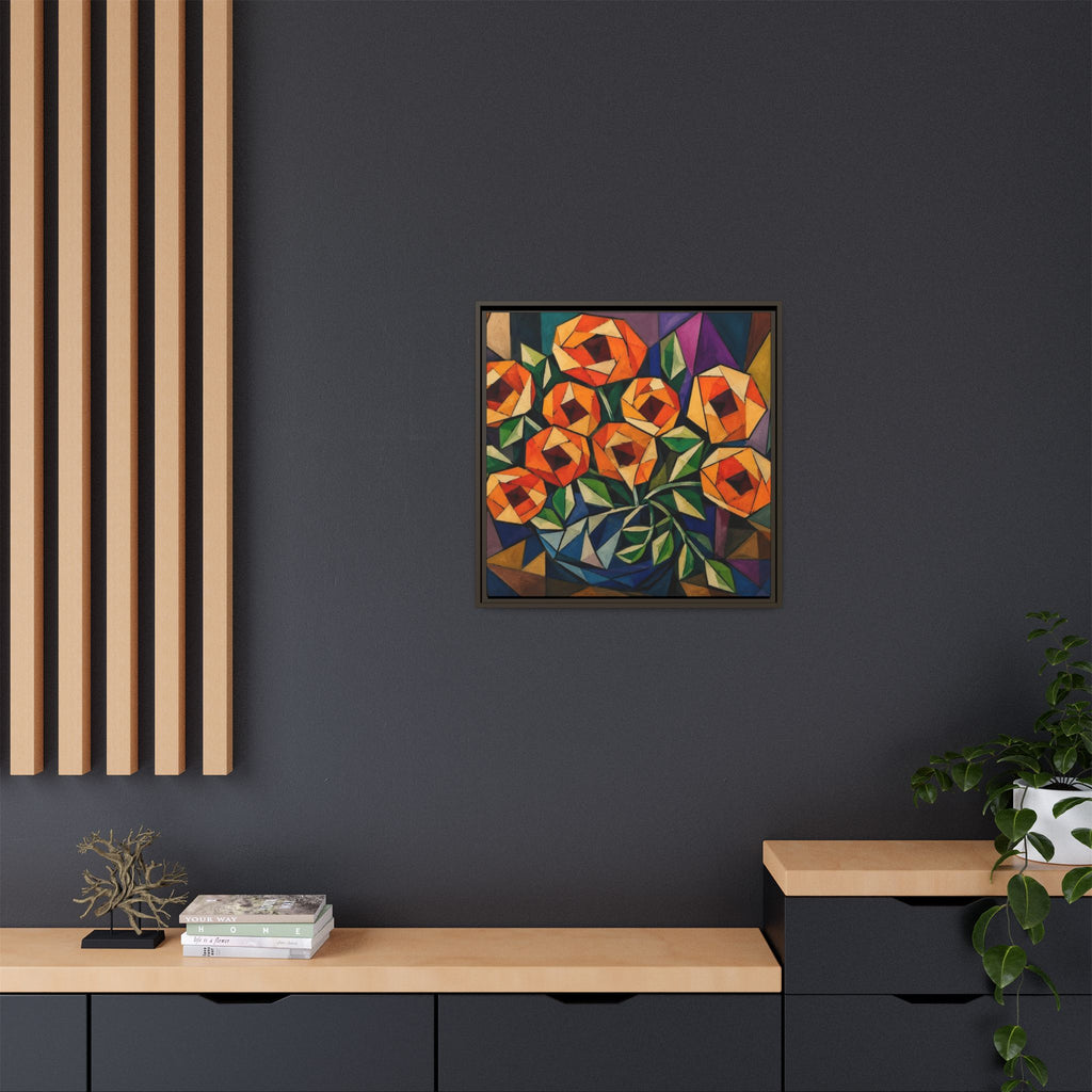 Radiant Geometry  Matte Canvas, Framed (Multi-color)