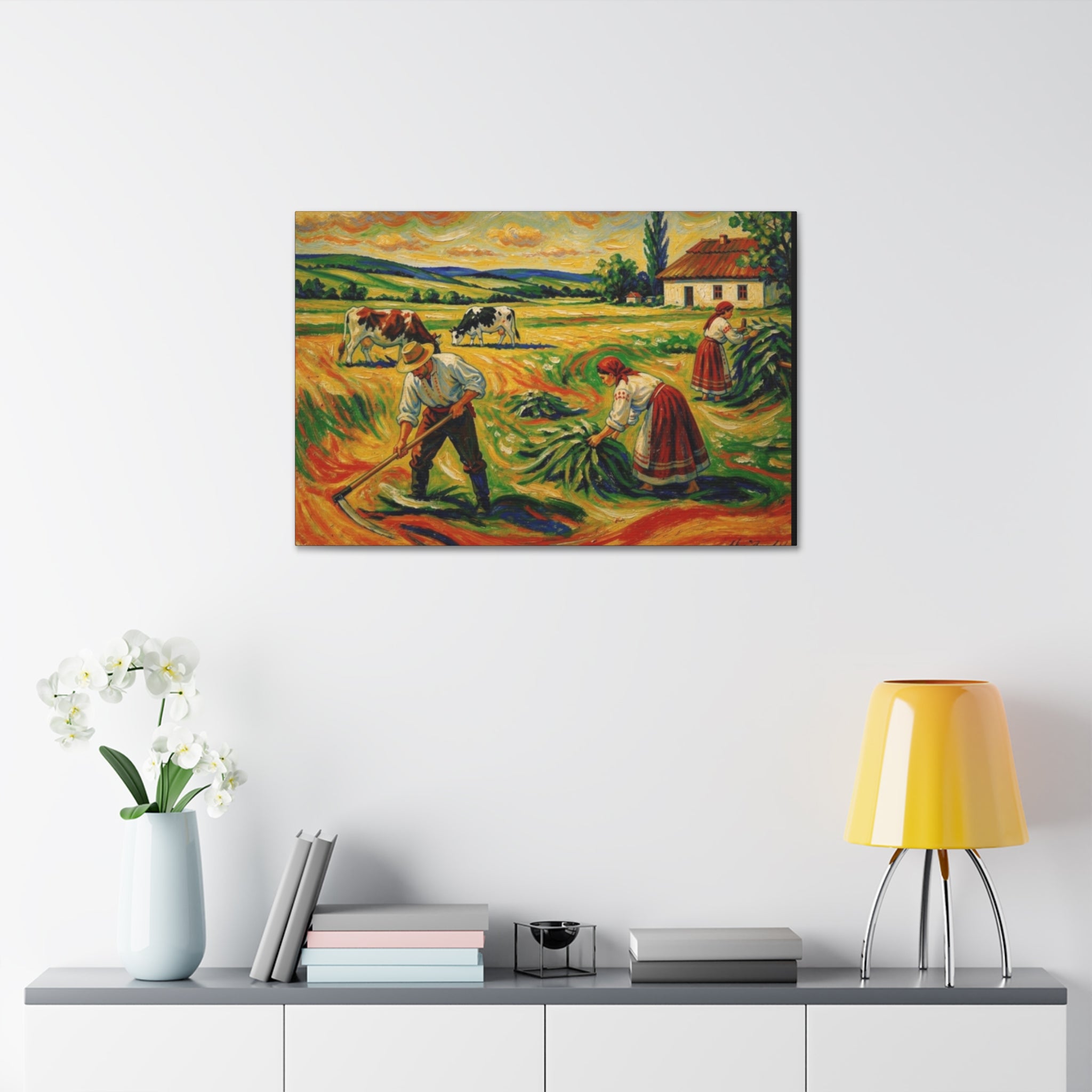 Gathering the Harvest Canvas Stretched, 1.5''