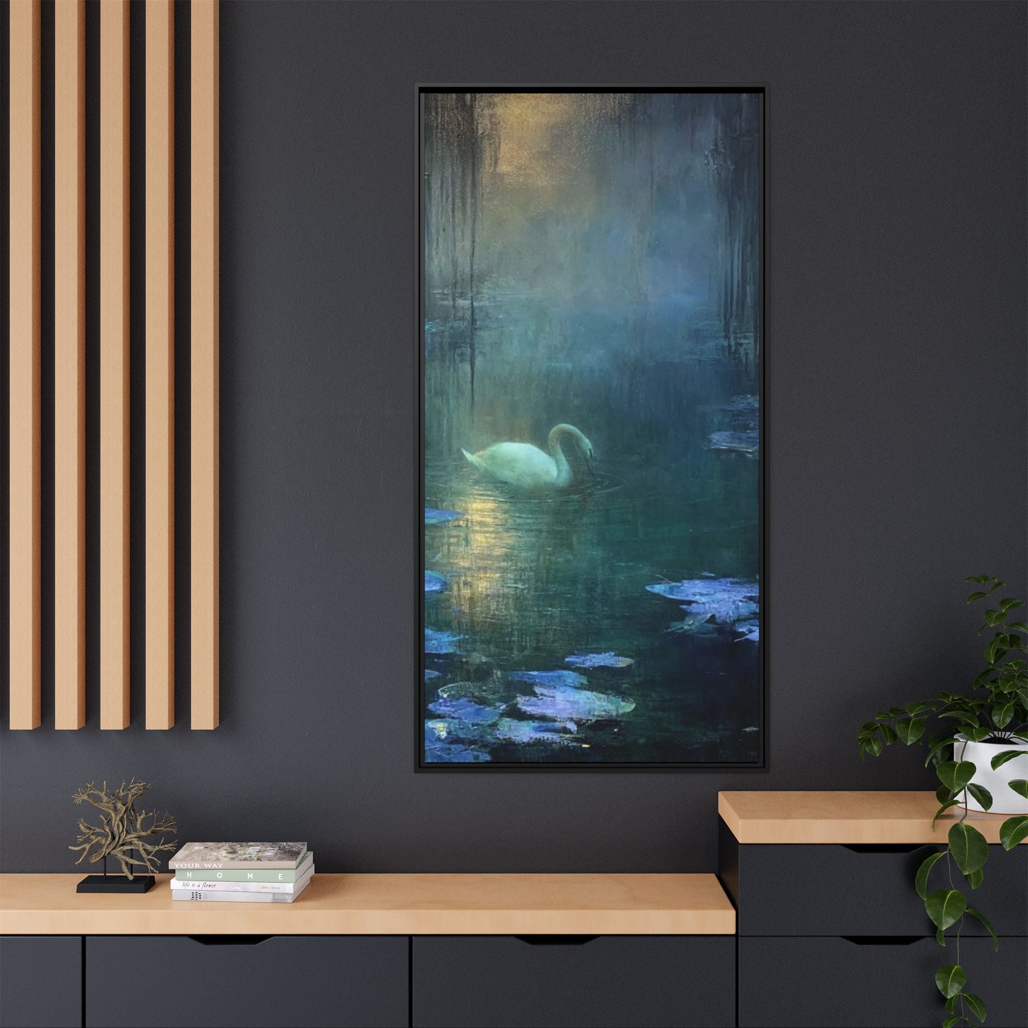 The Weight of Silence   Matte Canvas, Framed (Multi-color)