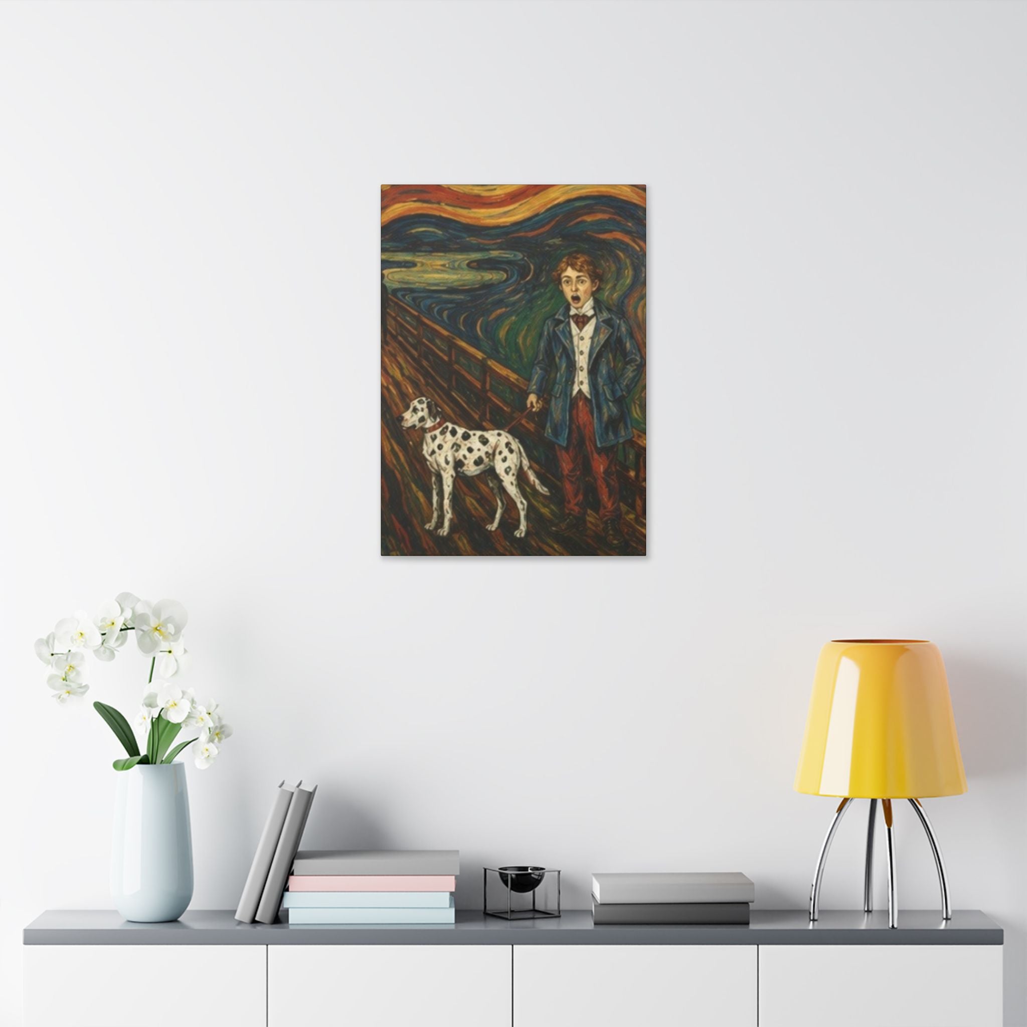 The Dalmatian  Cry  Expressionist Companion Art Print