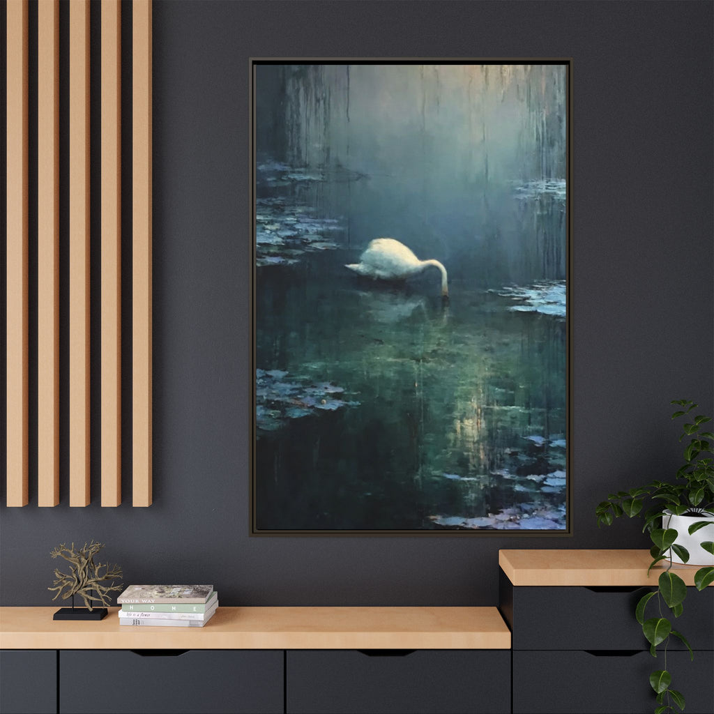Tears Upon Still Waters Matte Canvas, Framed (Multi-color)