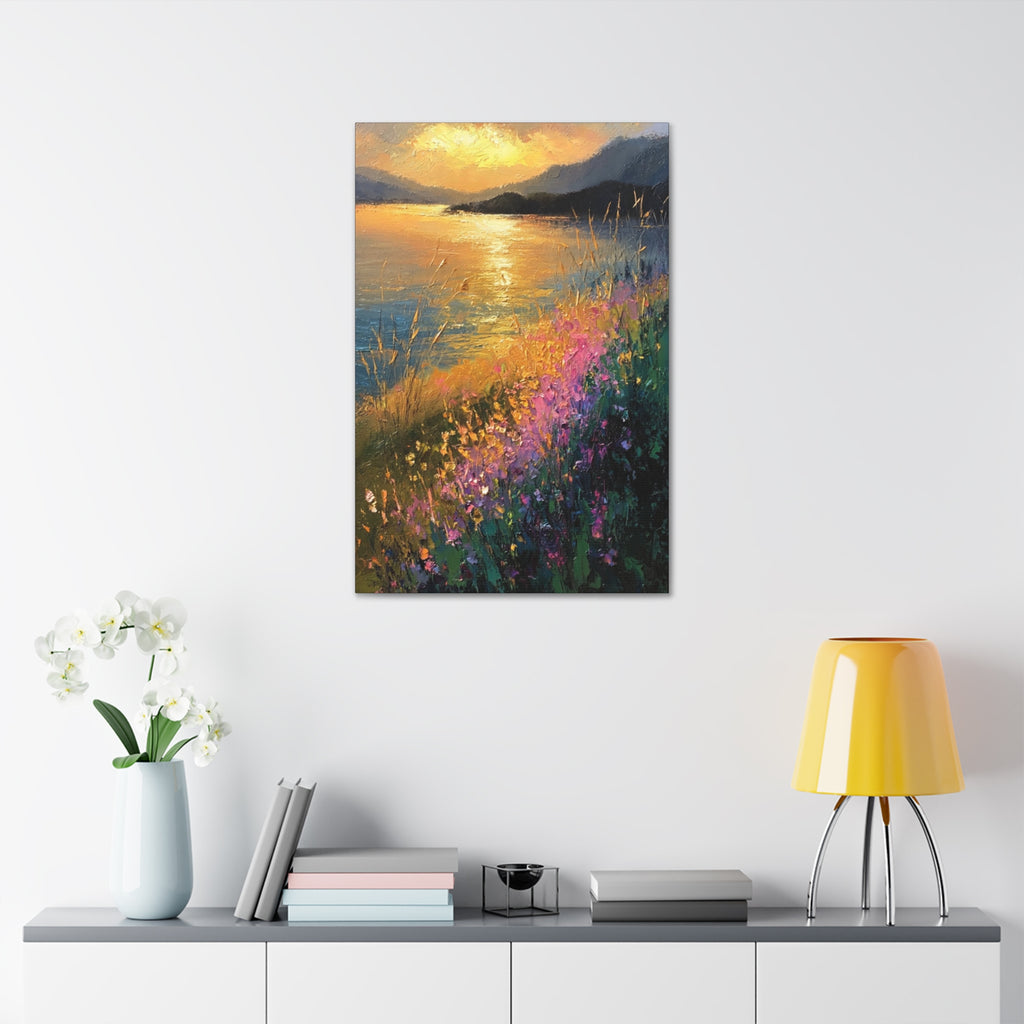 Golden Reflections at Twilight   Canvas Stretched, 1.5''