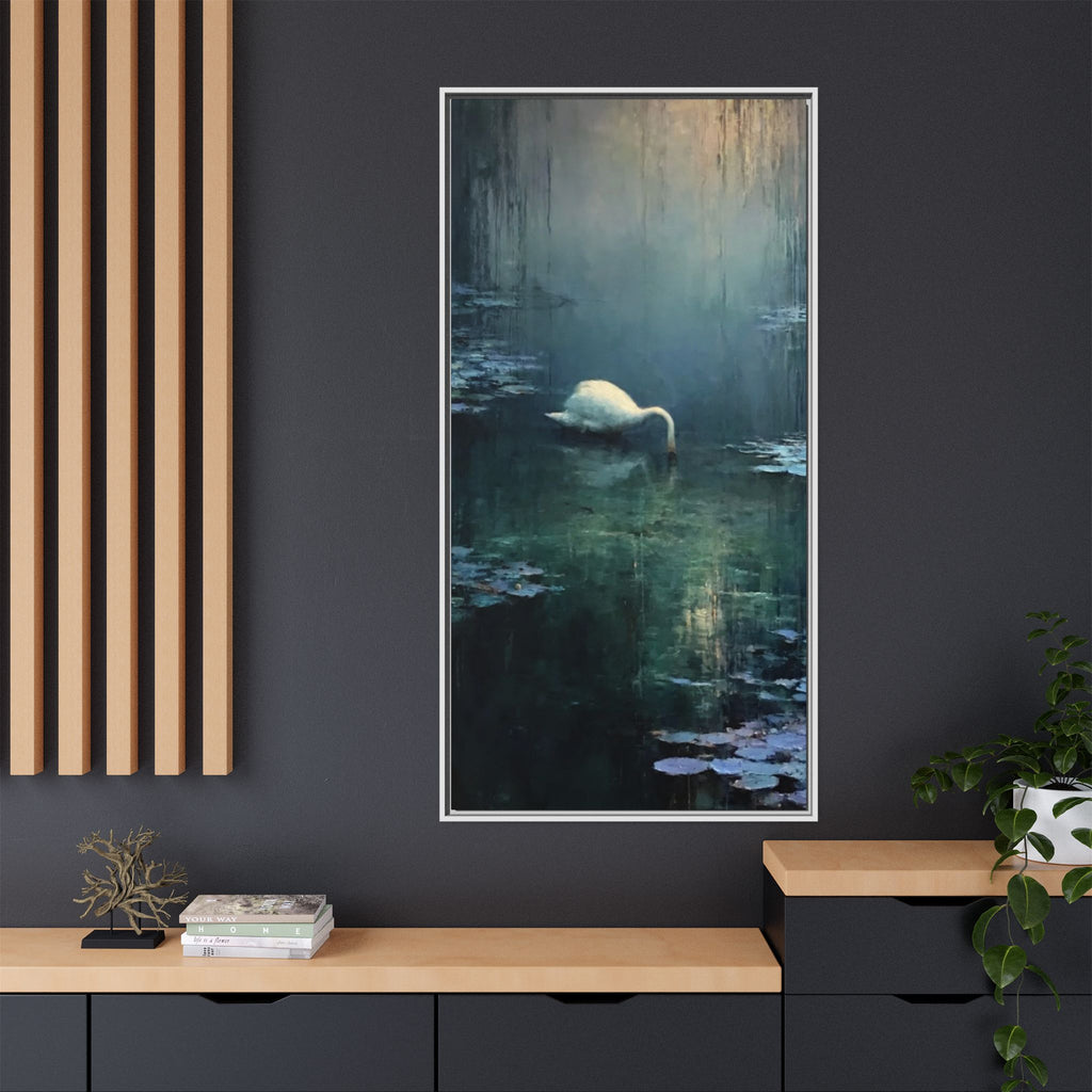 Tears Upon Still Waters Matte Canvas, Framed (Multi-color)