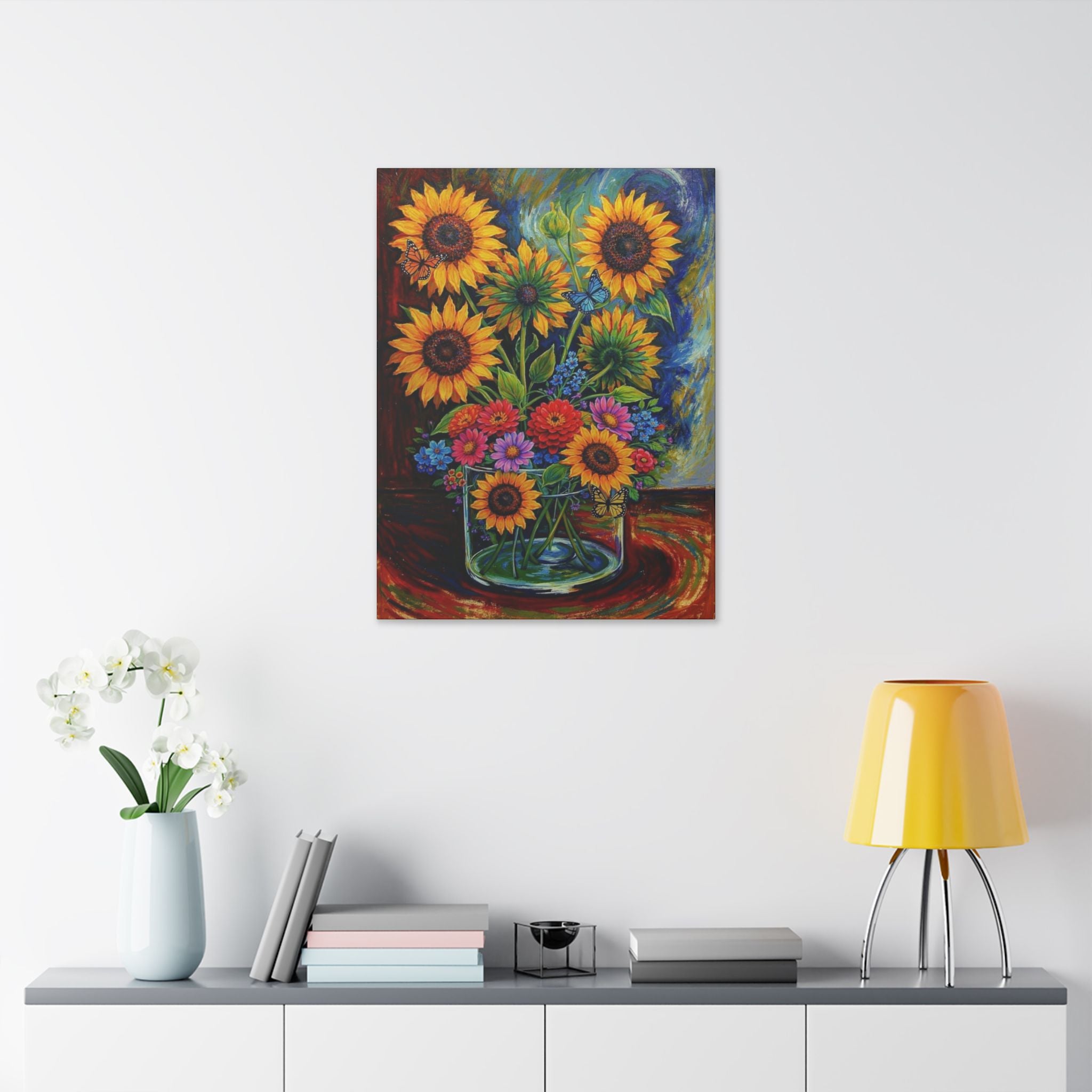 Sunflowers in Full Bloom  Classic Stretched Canvas