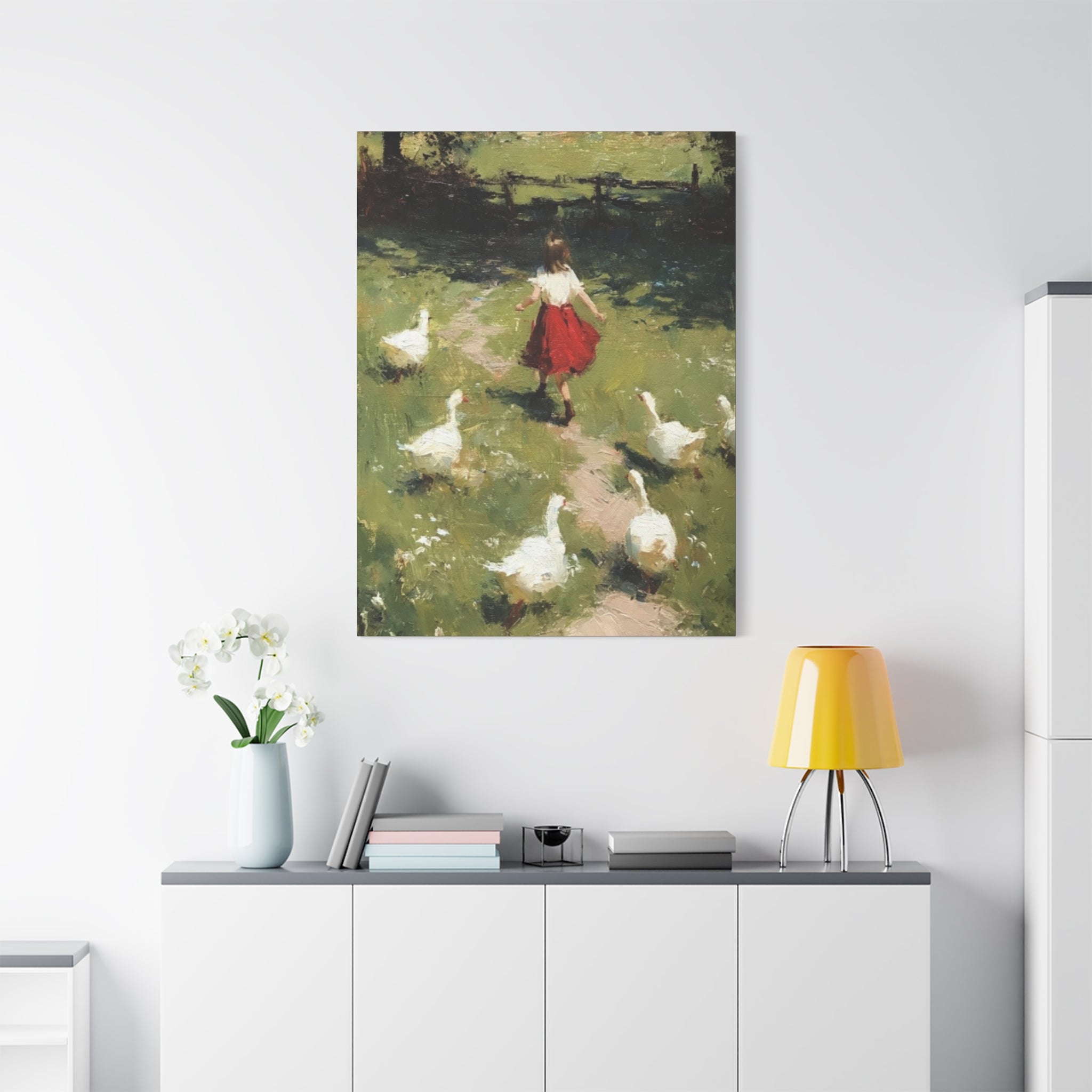 Homeward Through the Meadow  Matte Canvas, Stretched, 1.25"