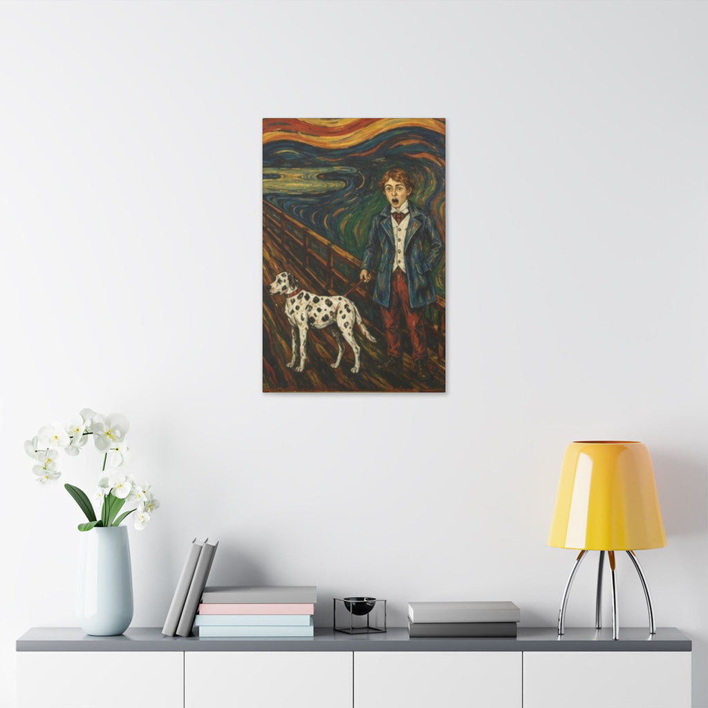 The Dalmatian  Cry  Expressionist Companion Art Print