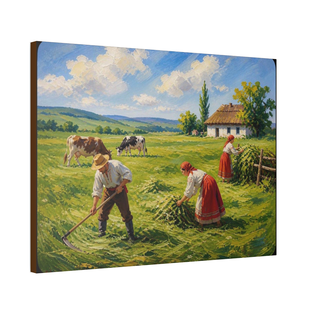 Wildflower Harvest – Rustic Countryside Farmhouse Canvas Art Stretched, 1.5''
