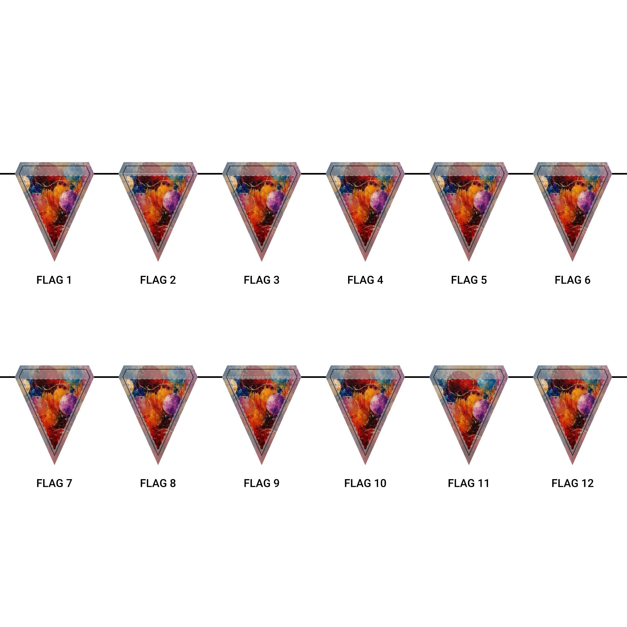 Party Triangle Flags