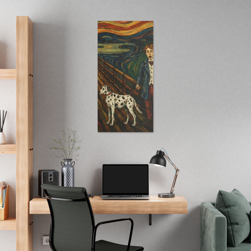 The Dalmatian  Cry  Expressionist Companion Art Print