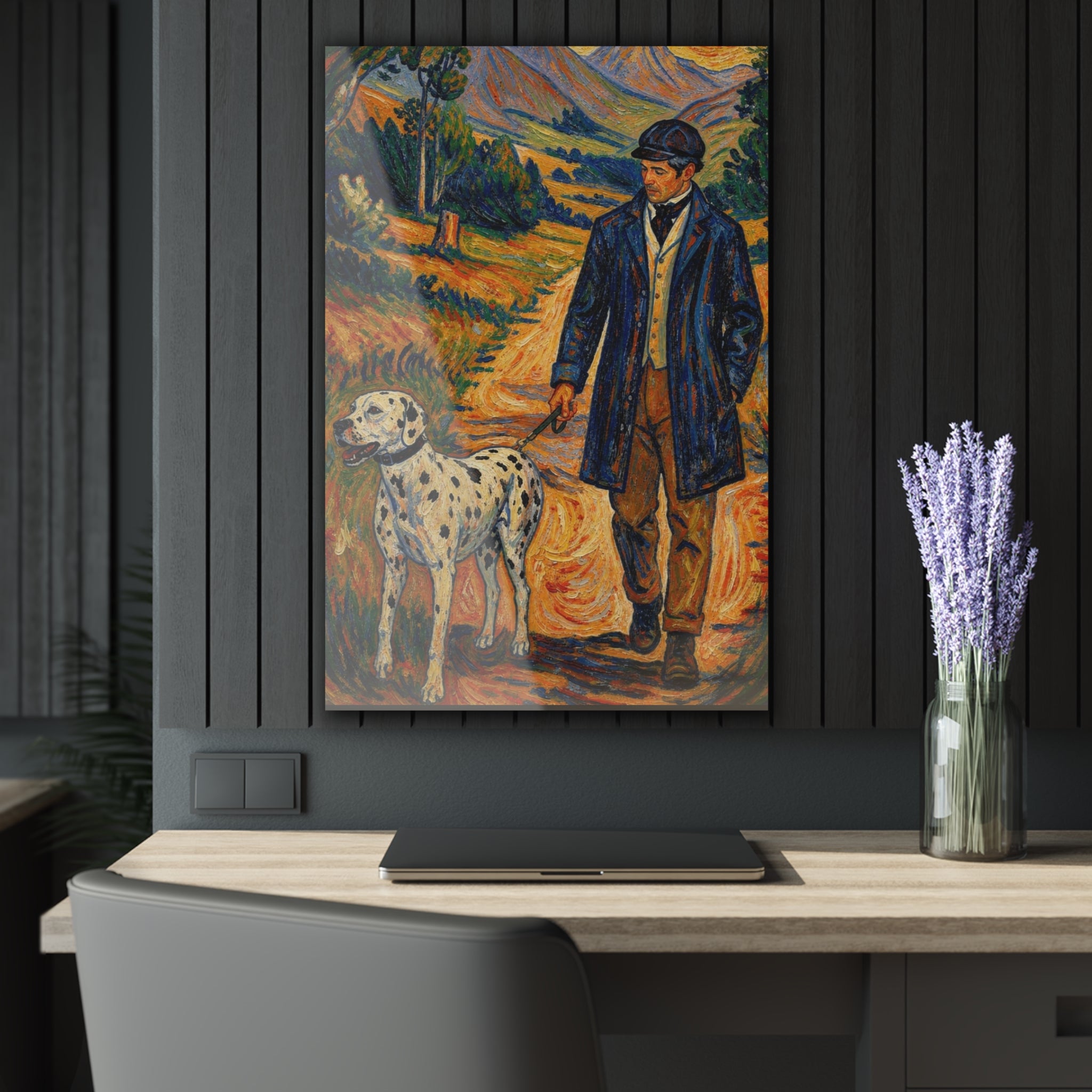 Copy of The Dalmatian Walk  Countryside Companion Art Print
