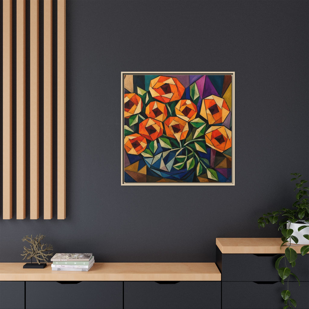 Radiant Geometry  Matte Canvas, Framed (Multi-color)