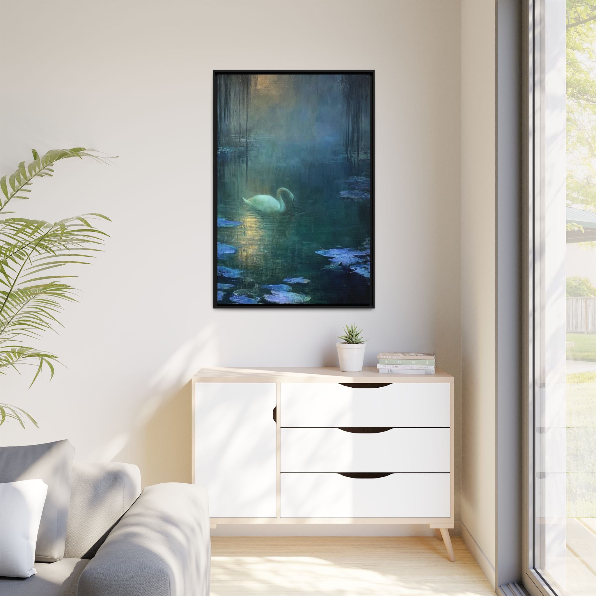 The Weight of Silence   Matte Canvas, Framed (Multi-color)