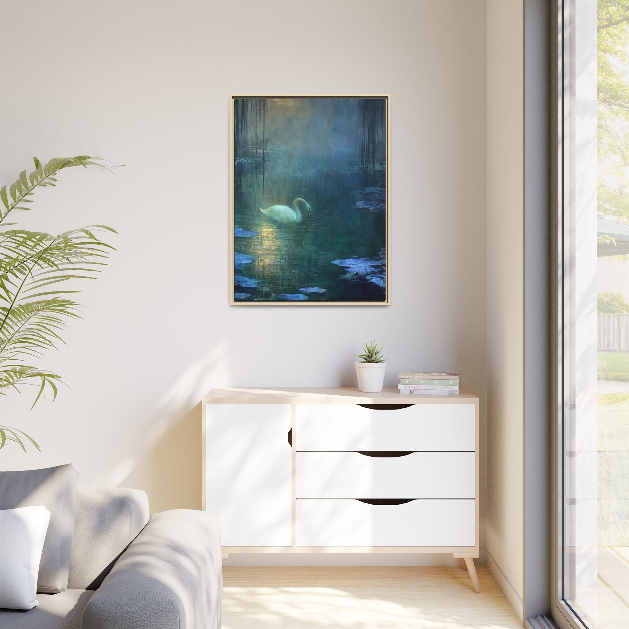 The Weight of Silence   Matte Canvas, Framed (Multi-color)