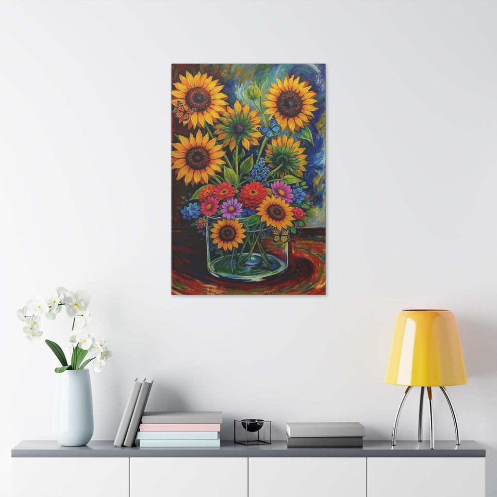 Sunflowers in Full Bloom  Classic Stretched Canvas
