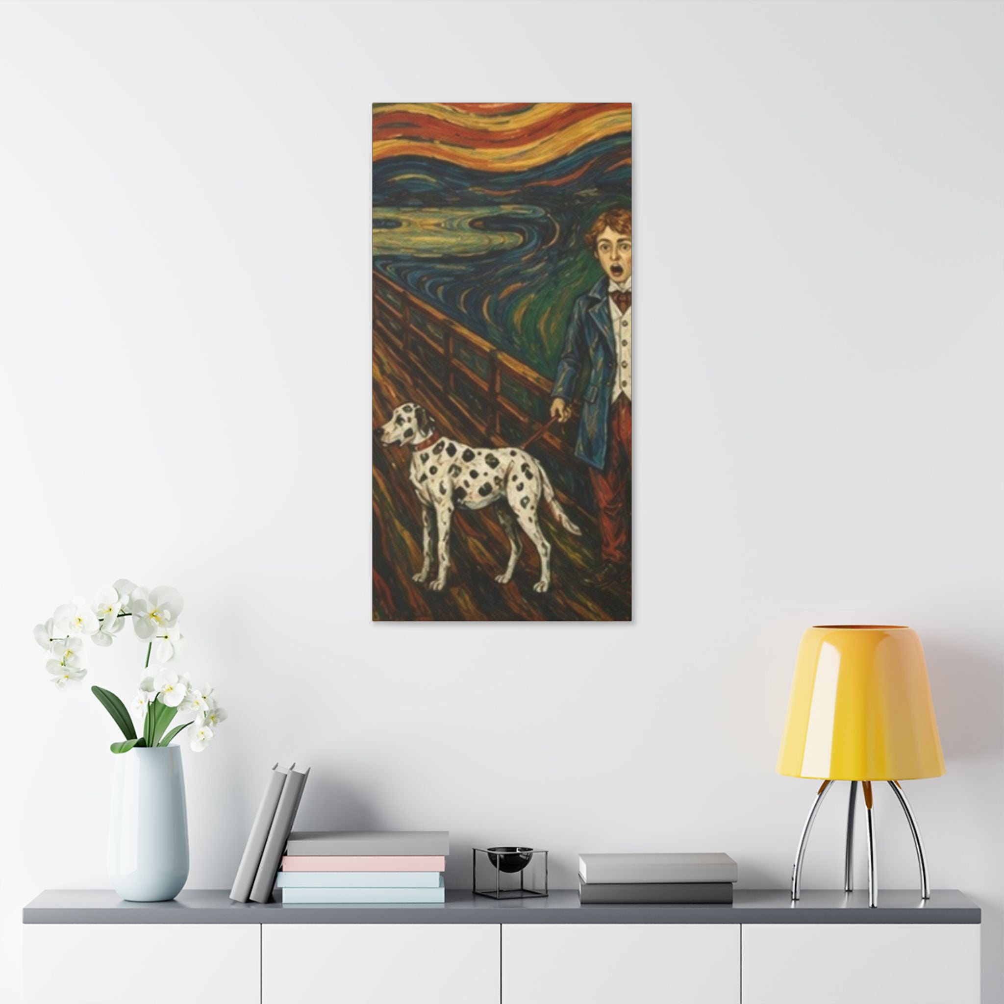 The Dalmatian  Cry  Expressionist Companion Art Print