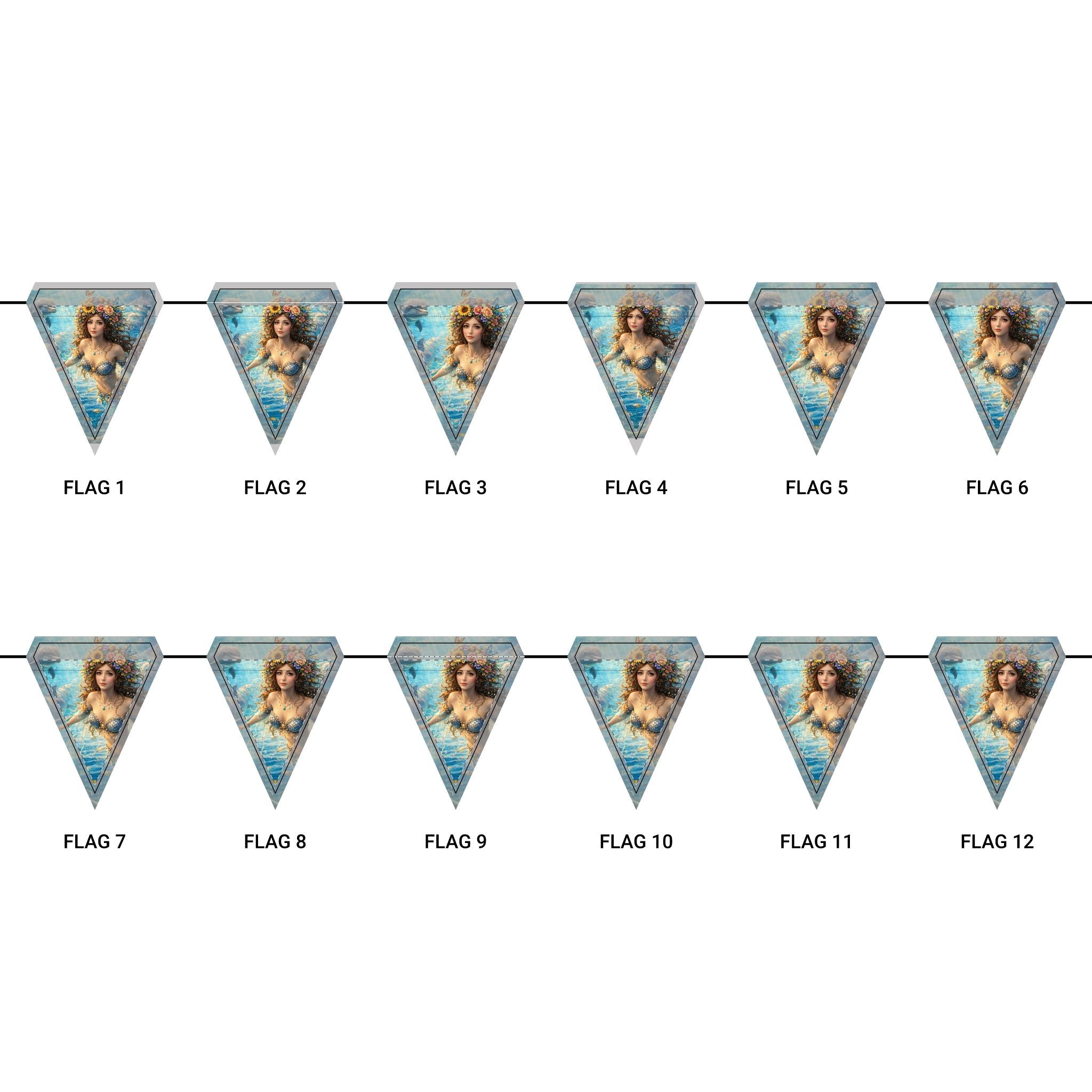 Party Triangle Flags