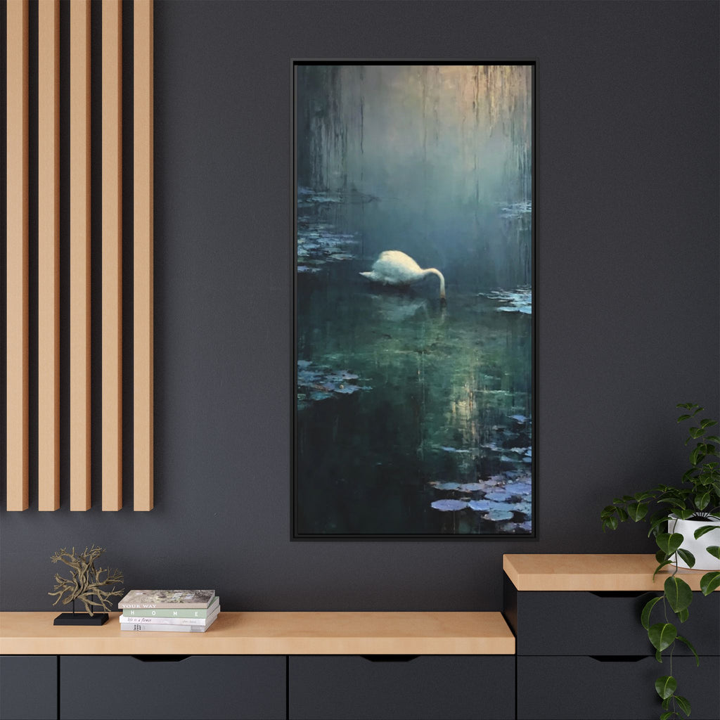Tears Upon Still Waters Matte Canvas, Framed (Multi-color)