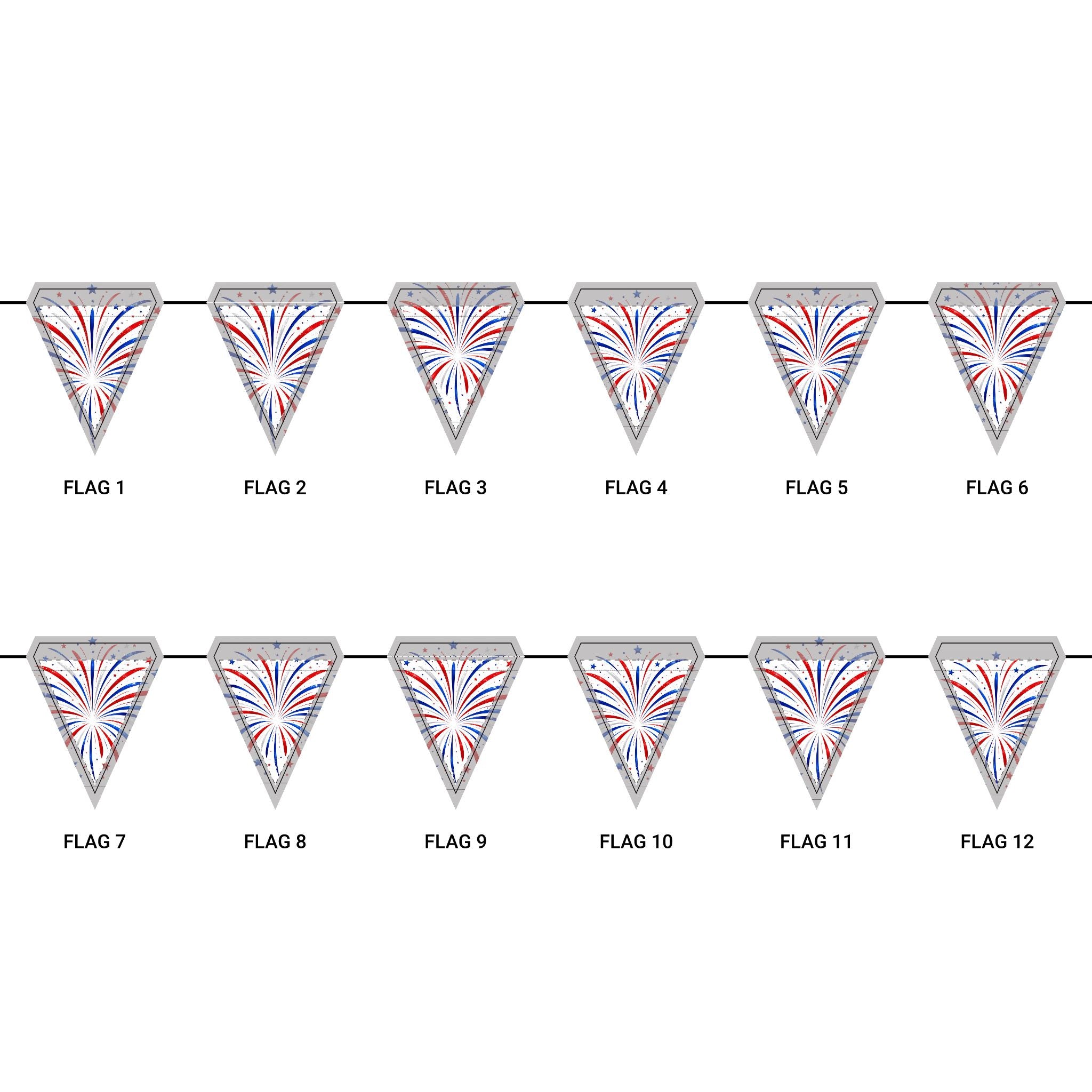 Party Triangle Flags
