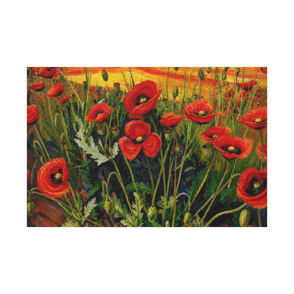 Whispers of the Poppy Meadow Matte Canvas, Stretched, 1.25"