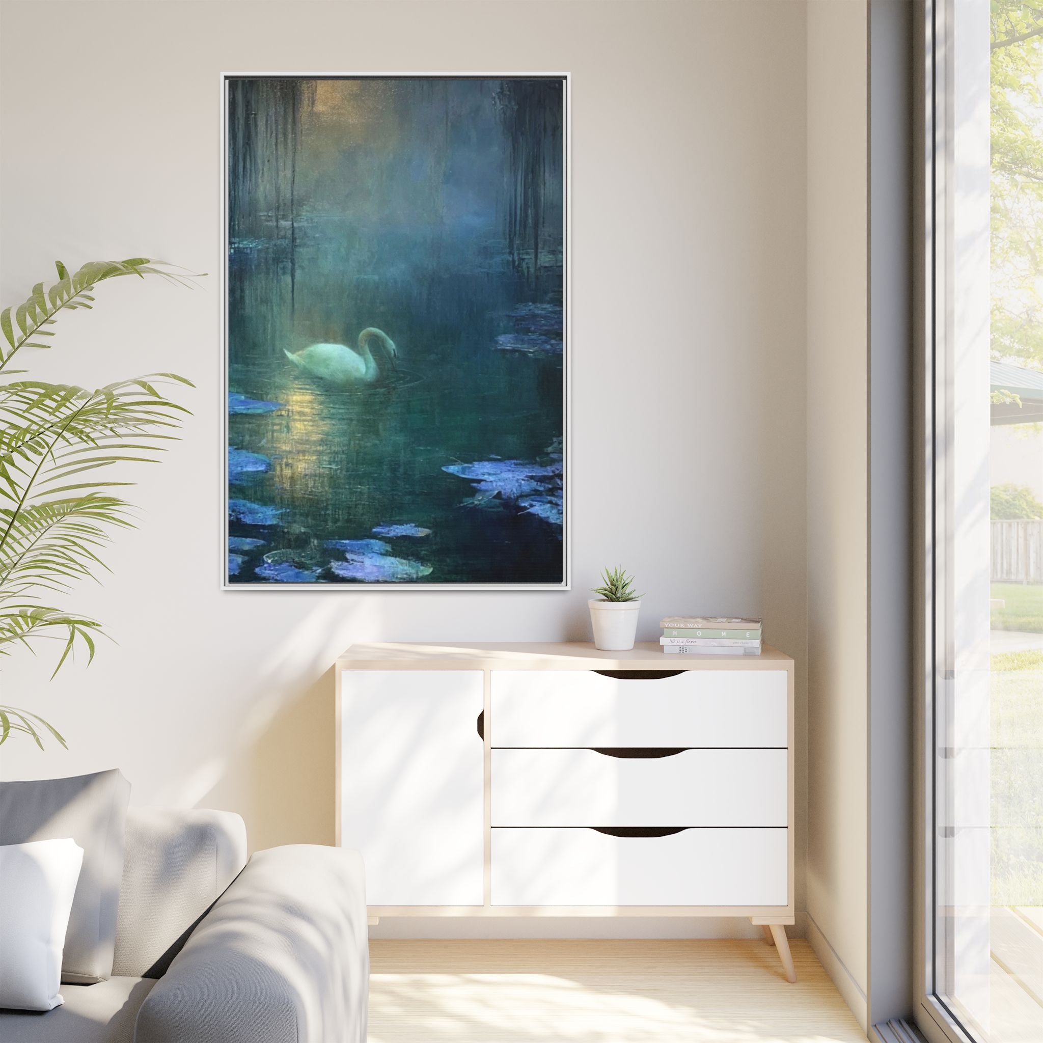 The Weight of Silence   Matte Canvas, Framed (Multi-color)