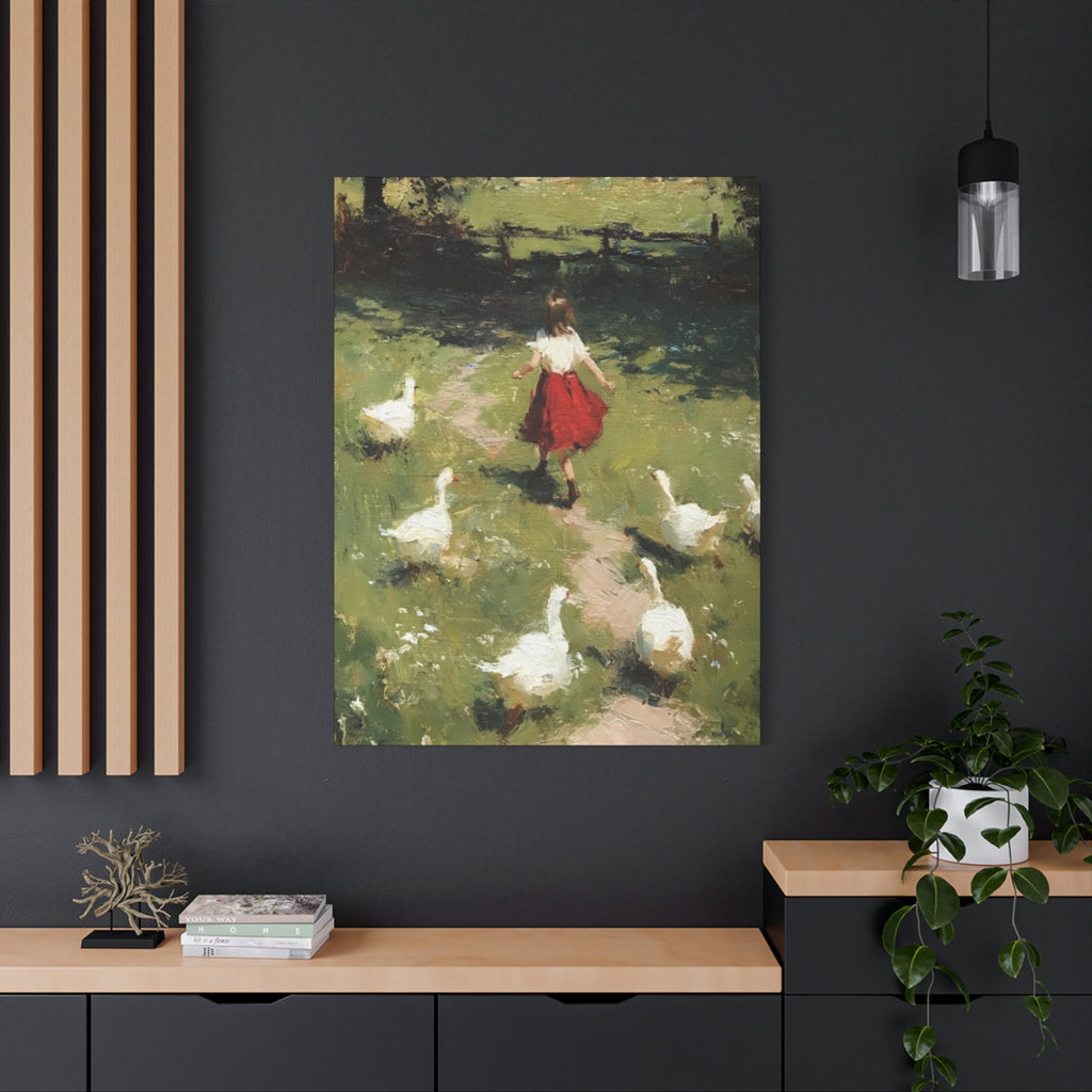 Homeward Through the Meadow  Matte Canvas, Stretched, 1.25"