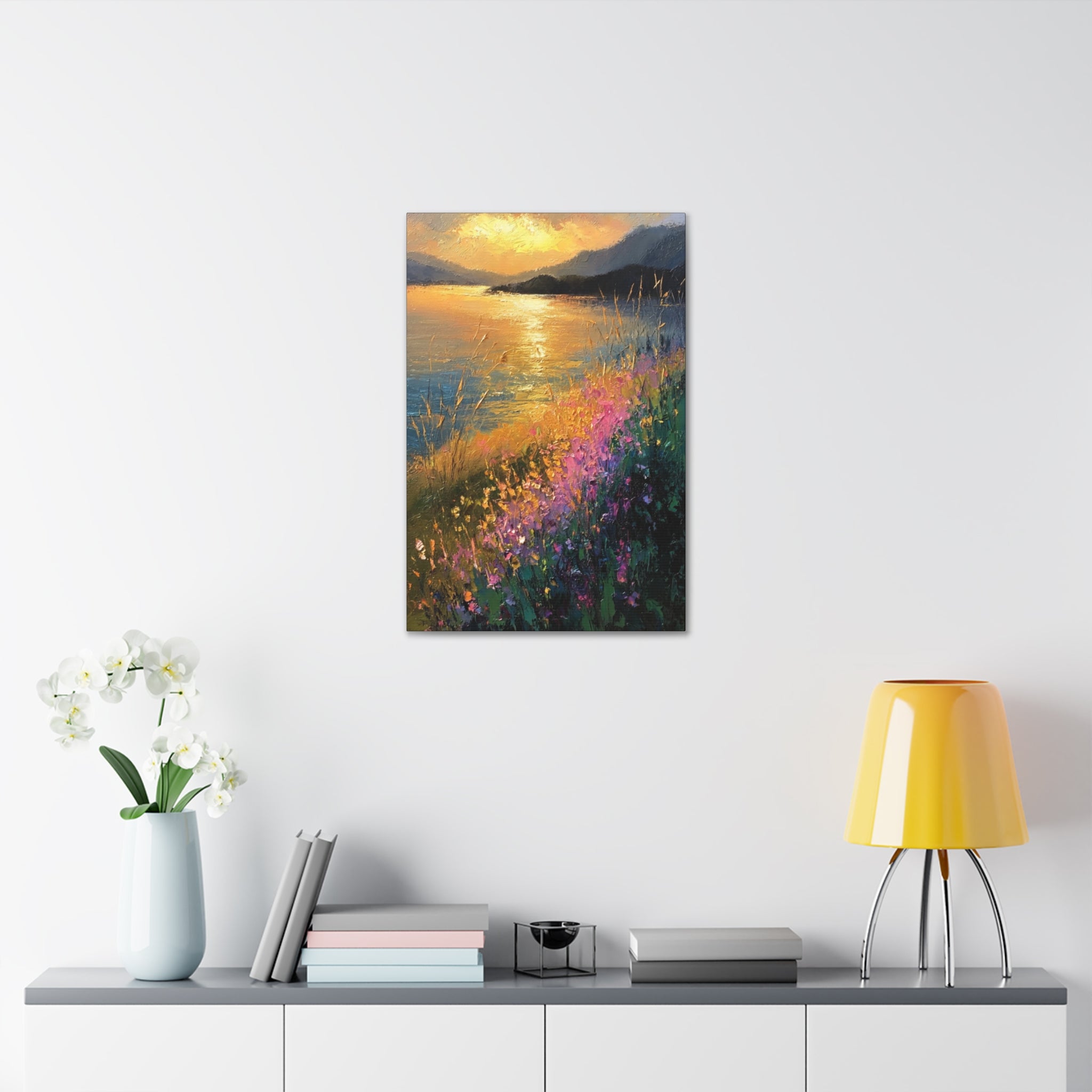 Golden Reflections at Twilight   Canvas Stretched, 1.5''