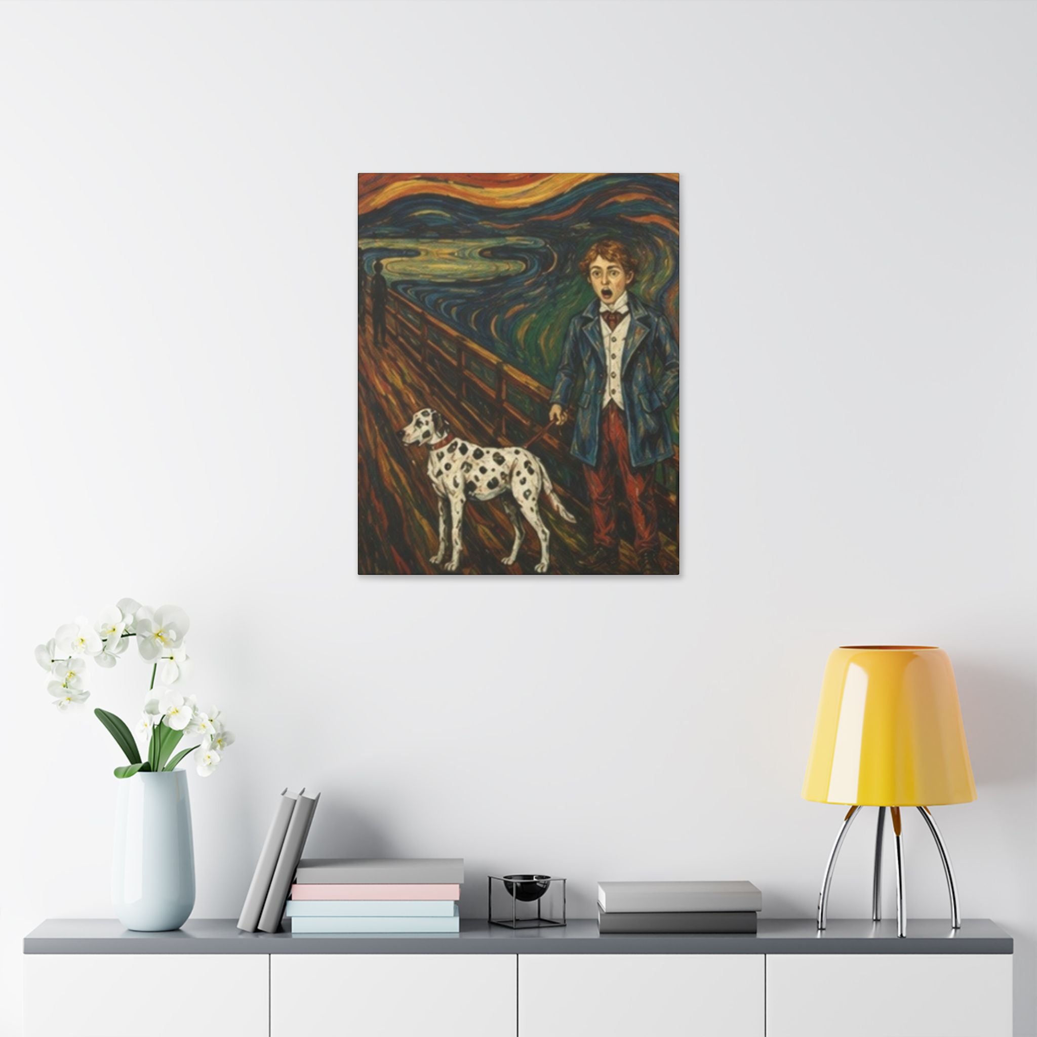 The Dalmatian  Cry  Expressionist Companion Art Print