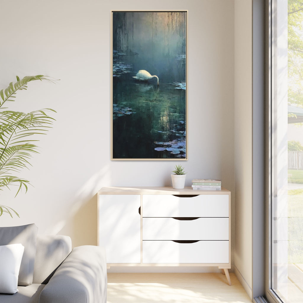 Tears Upon Still Waters Matte Canvas, Framed (Multi-color)