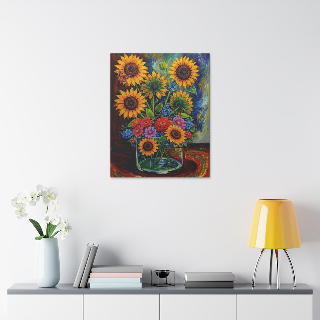 Sunflowers in Full Bloom  Classic Stretched Canvas