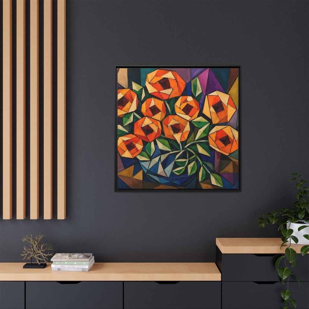 Radiant Geometry  Matte Canvas, Framed (Multi-color)