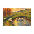 Golden Reflections at Shepherd Pond  Canvas Art Wraps, 1.6"
