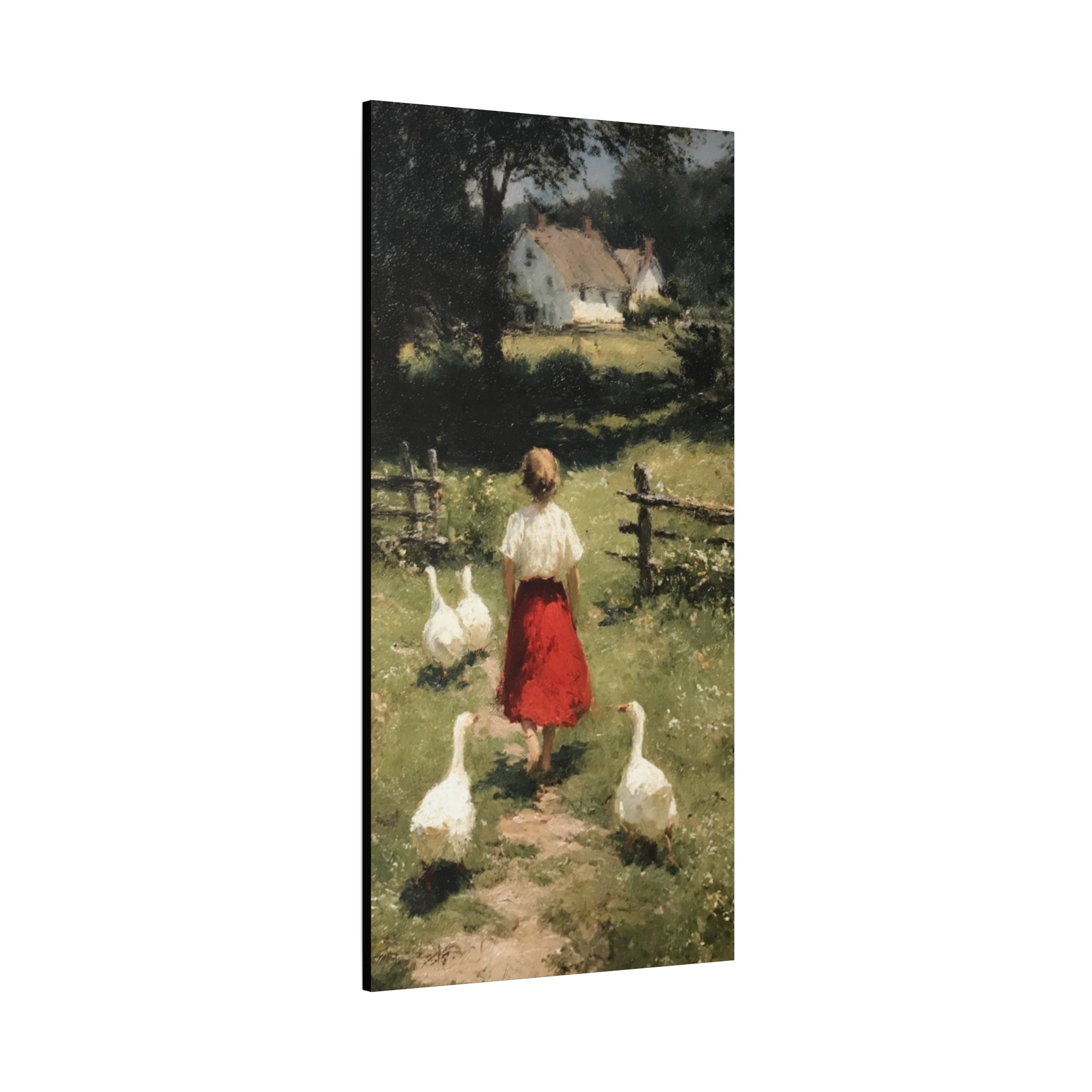 Homeward Through the Meadow  Matte Canvas, Stretched, 1.25"