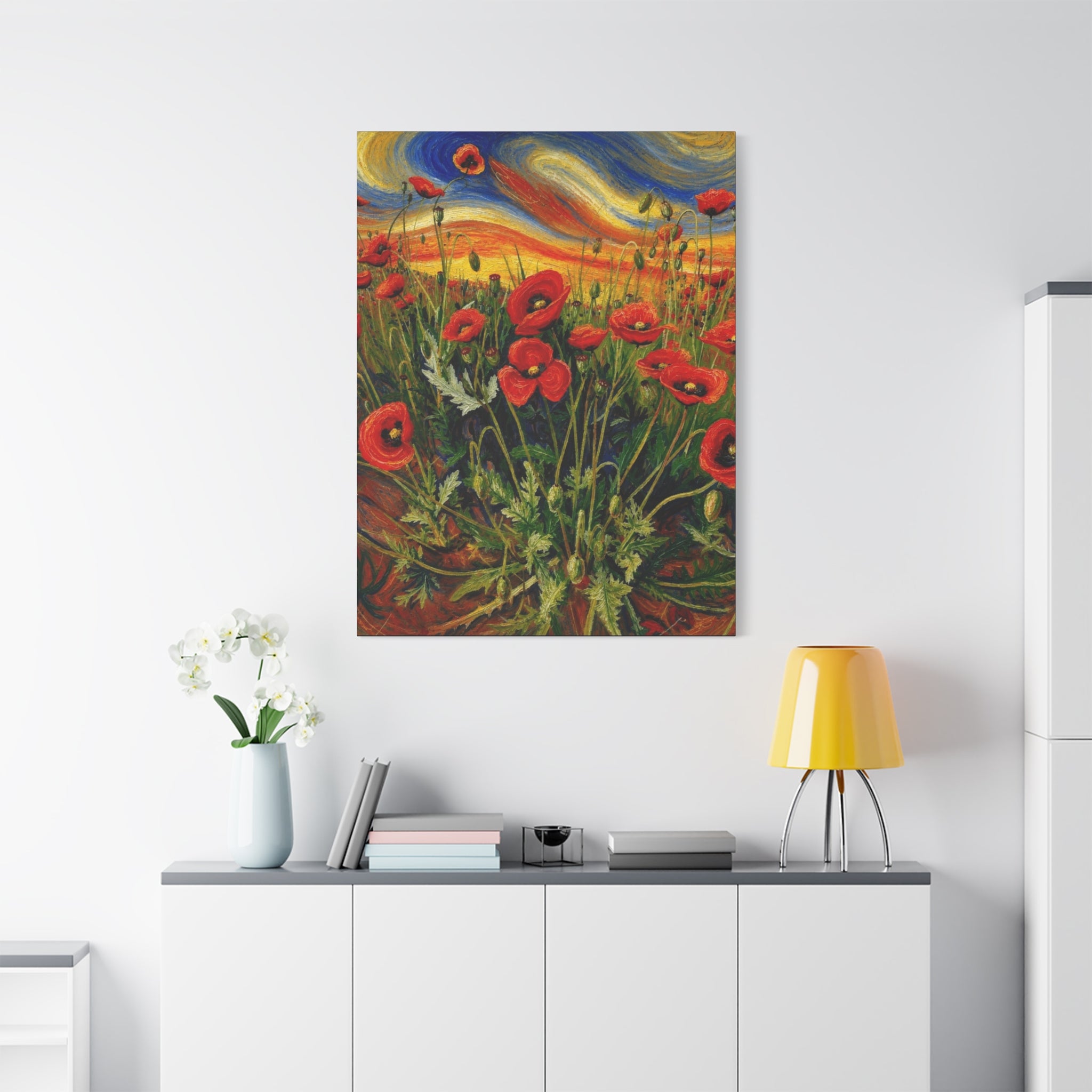 Whispers of the Poppy Meadow Matte Canvas, Stretched, 1.25"