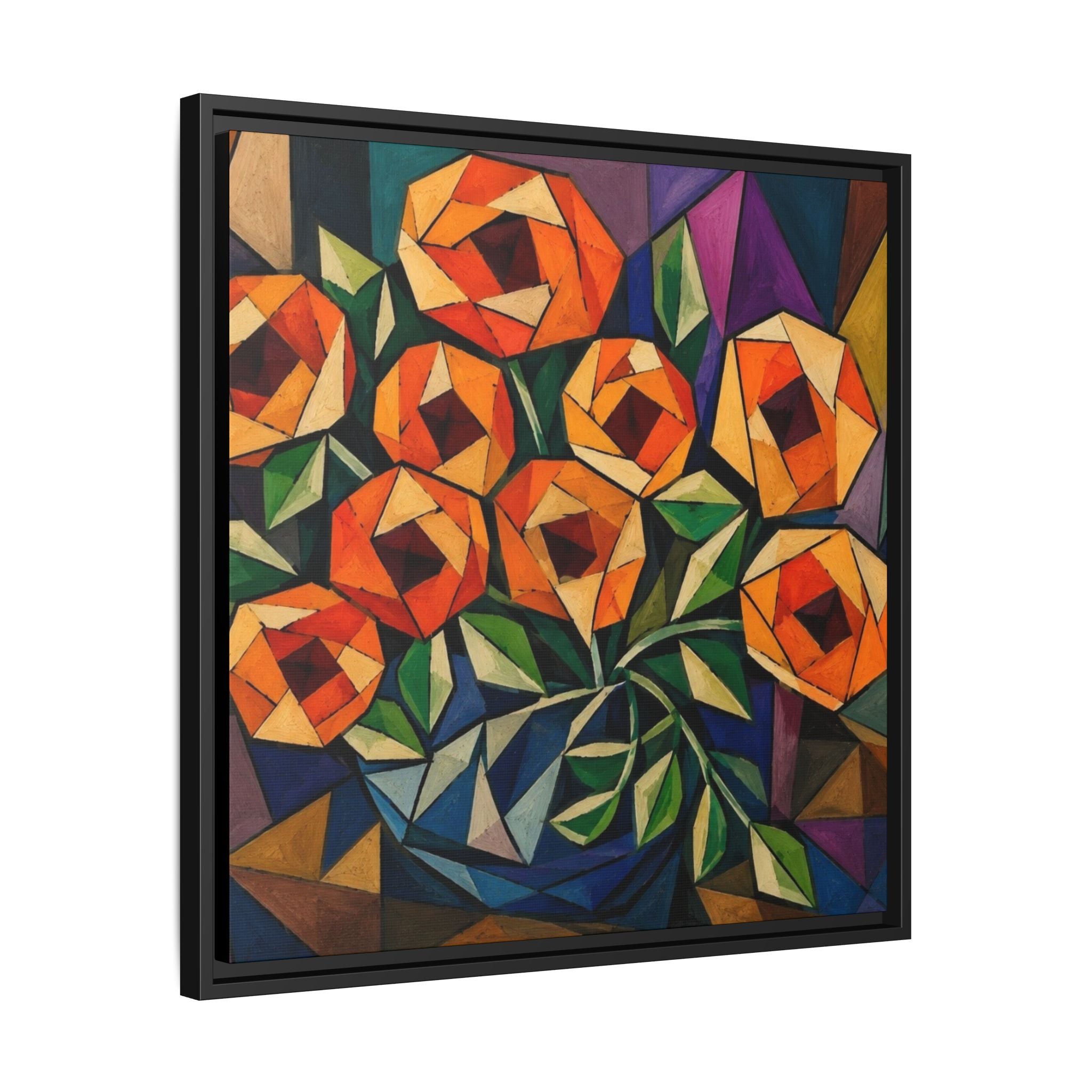 Radiant Geometry  Matte Canvas, Framed (Multi-color)