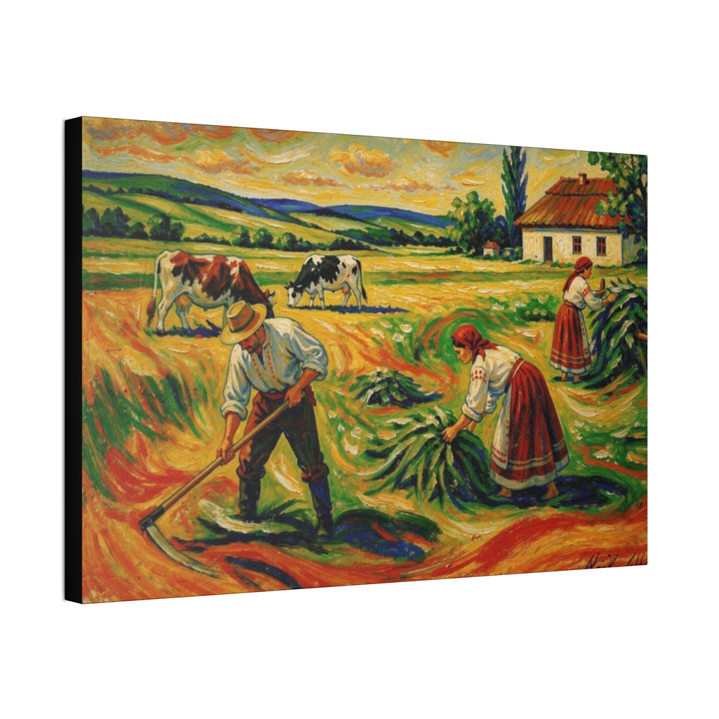 Gathering the Harvest Canvas Stretched, 1.5''