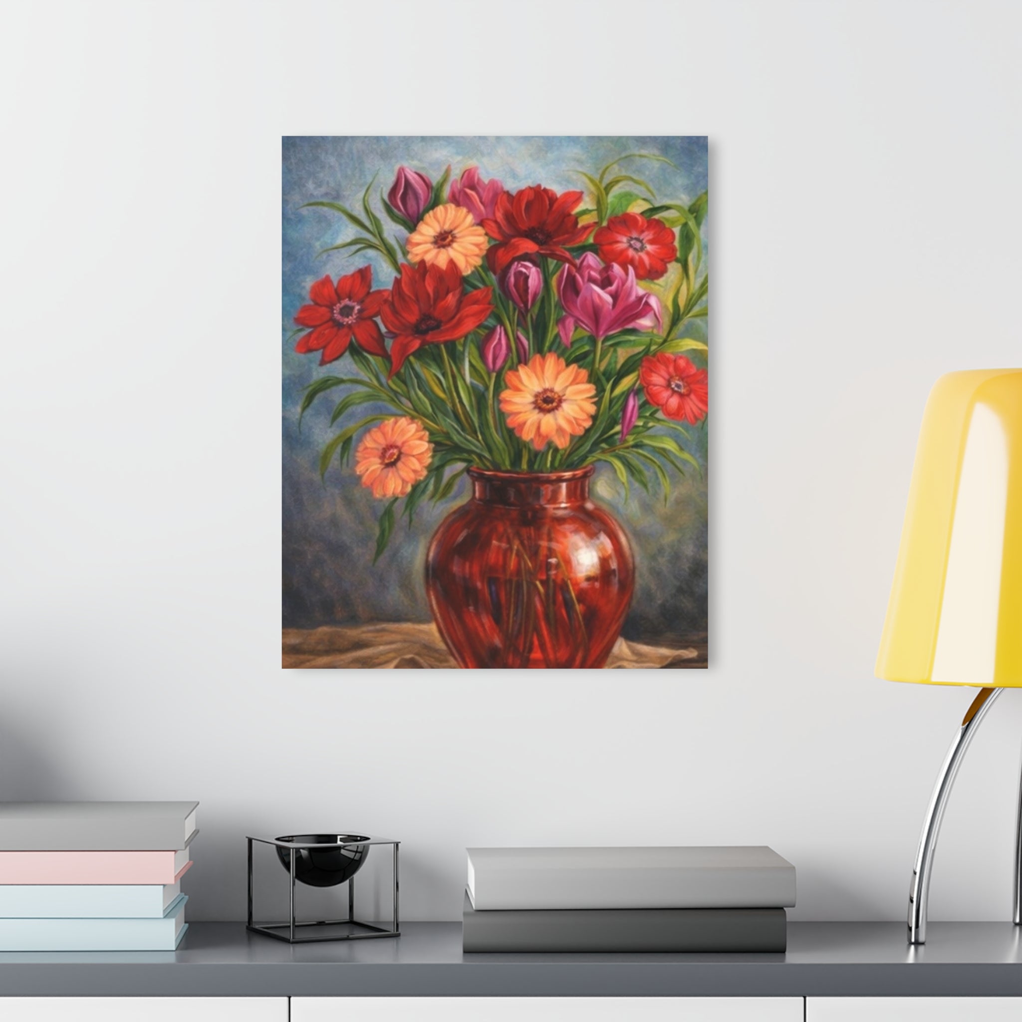Crimson Blossoms in Bloom