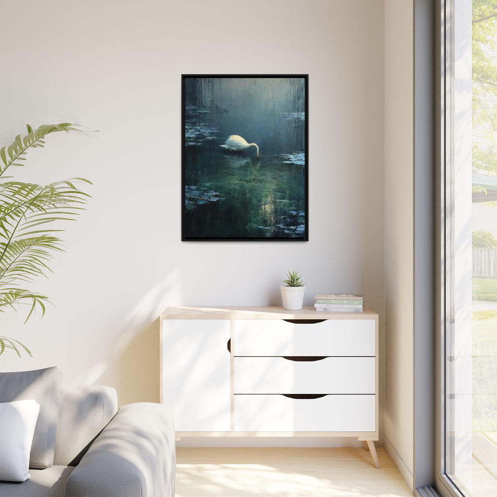 Tears Upon Still Waters Matte Canvas, Framed (Multi-color)