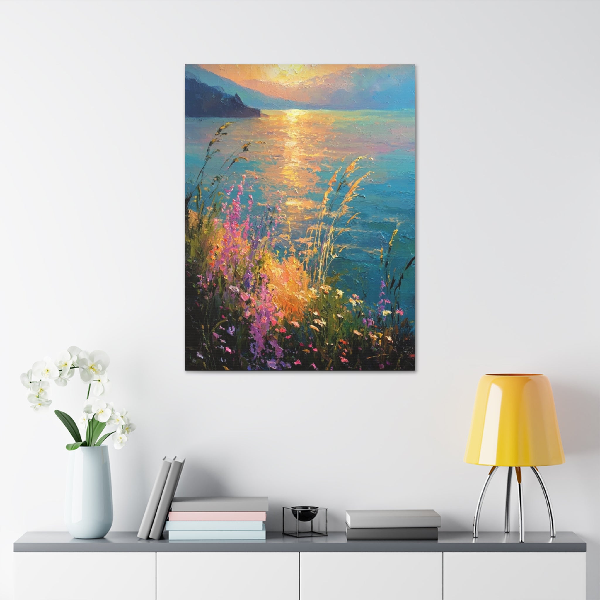 Golden Reflections at Twilight  Canvas Stretched, 1.5''