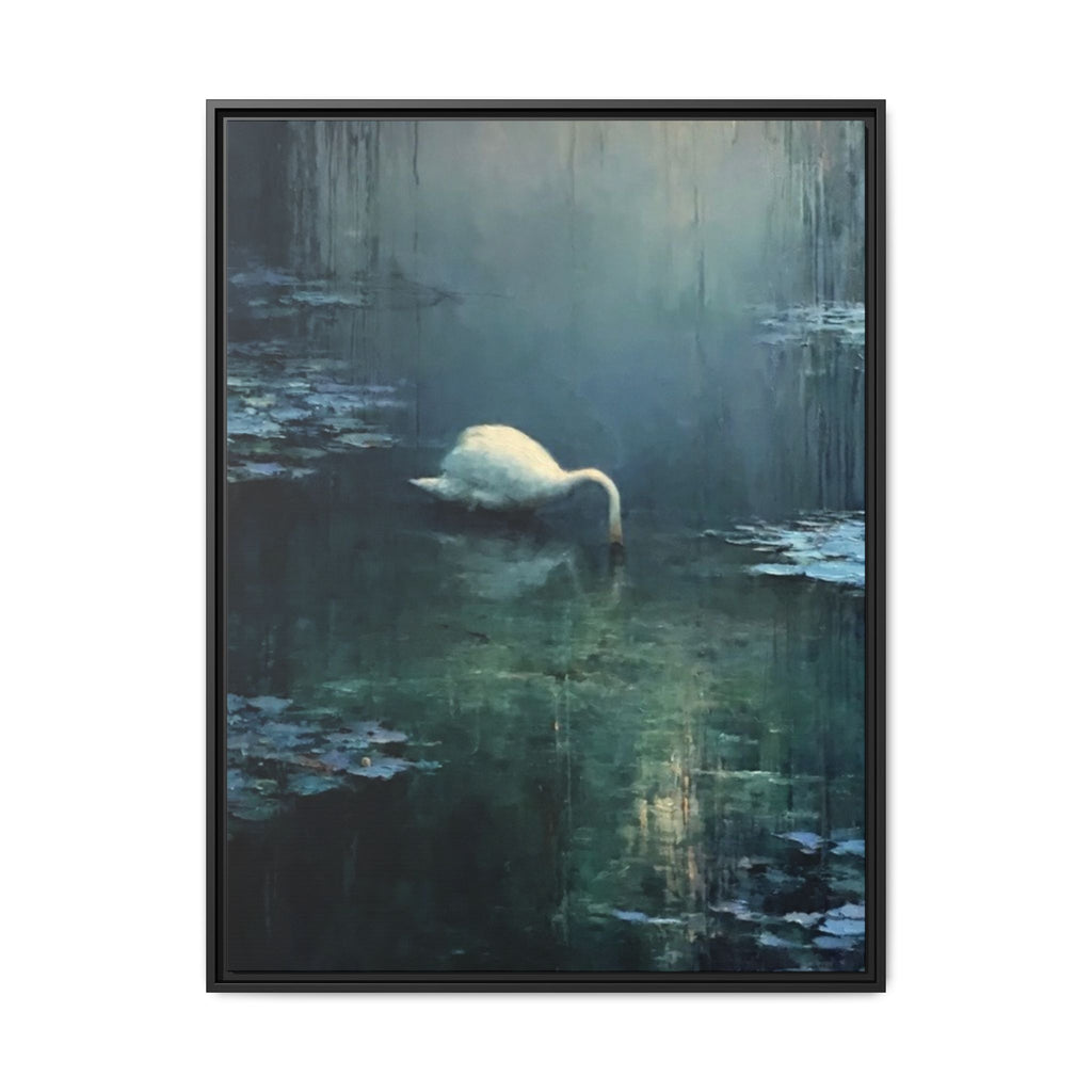 Tears Upon Still Waters Matte Canvas, Framed (Multi-color)