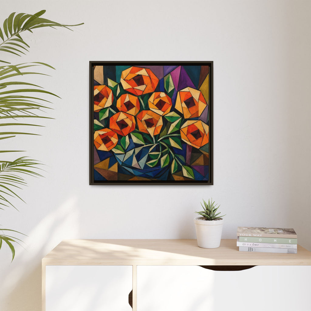 Radiant Geometry  Matte Canvas, Framed (Multi-color)