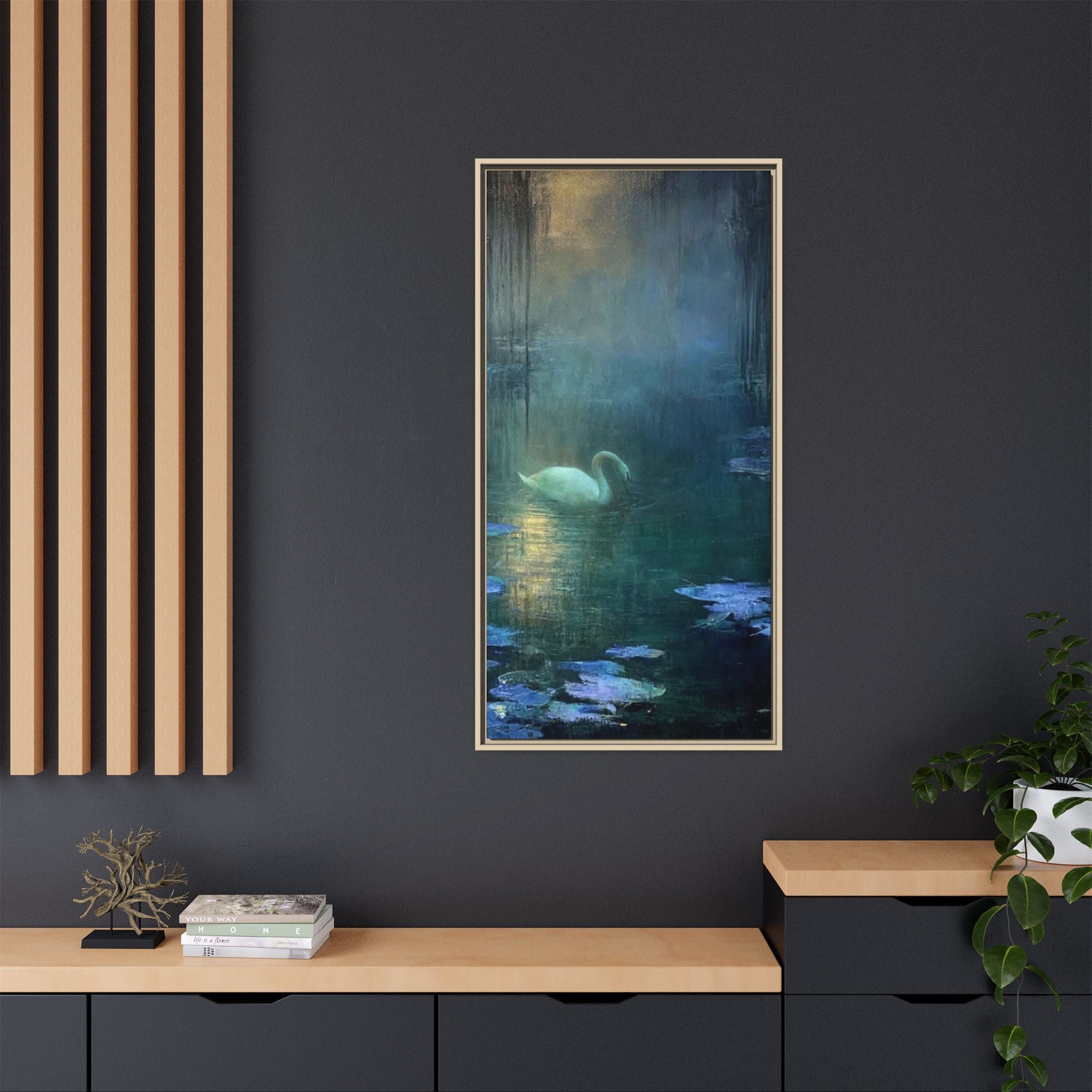 The Weight of Silence   Matte Canvas, Framed (Multi-color)