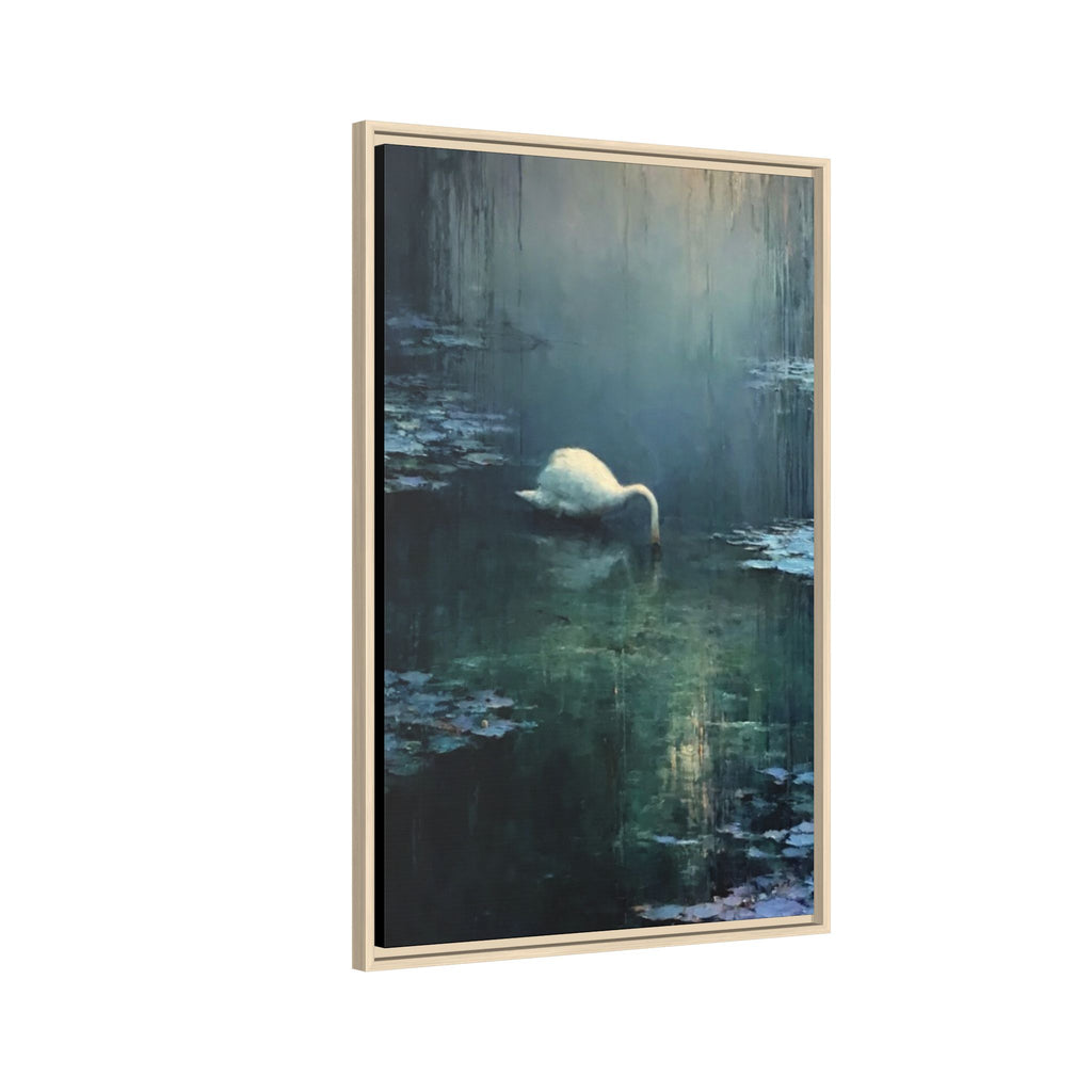 Tears Upon Still Waters Matte Canvas, Framed (Multi-color)