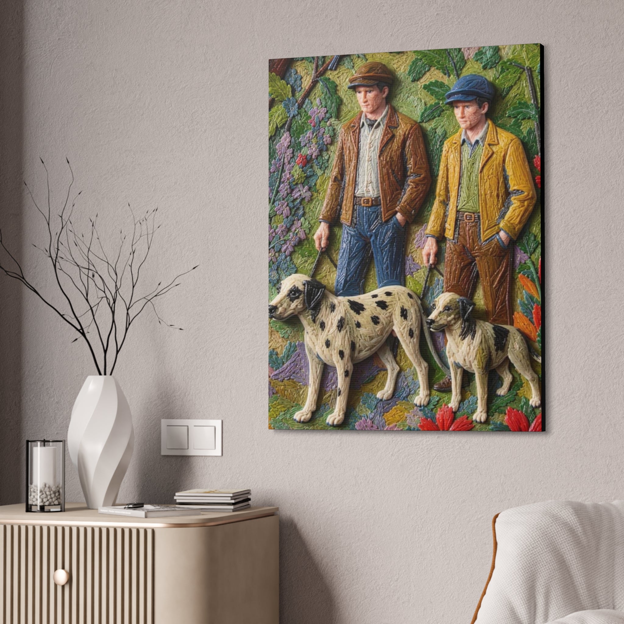 Companions of the Garden Path Canvas Stretched, 1.5''
