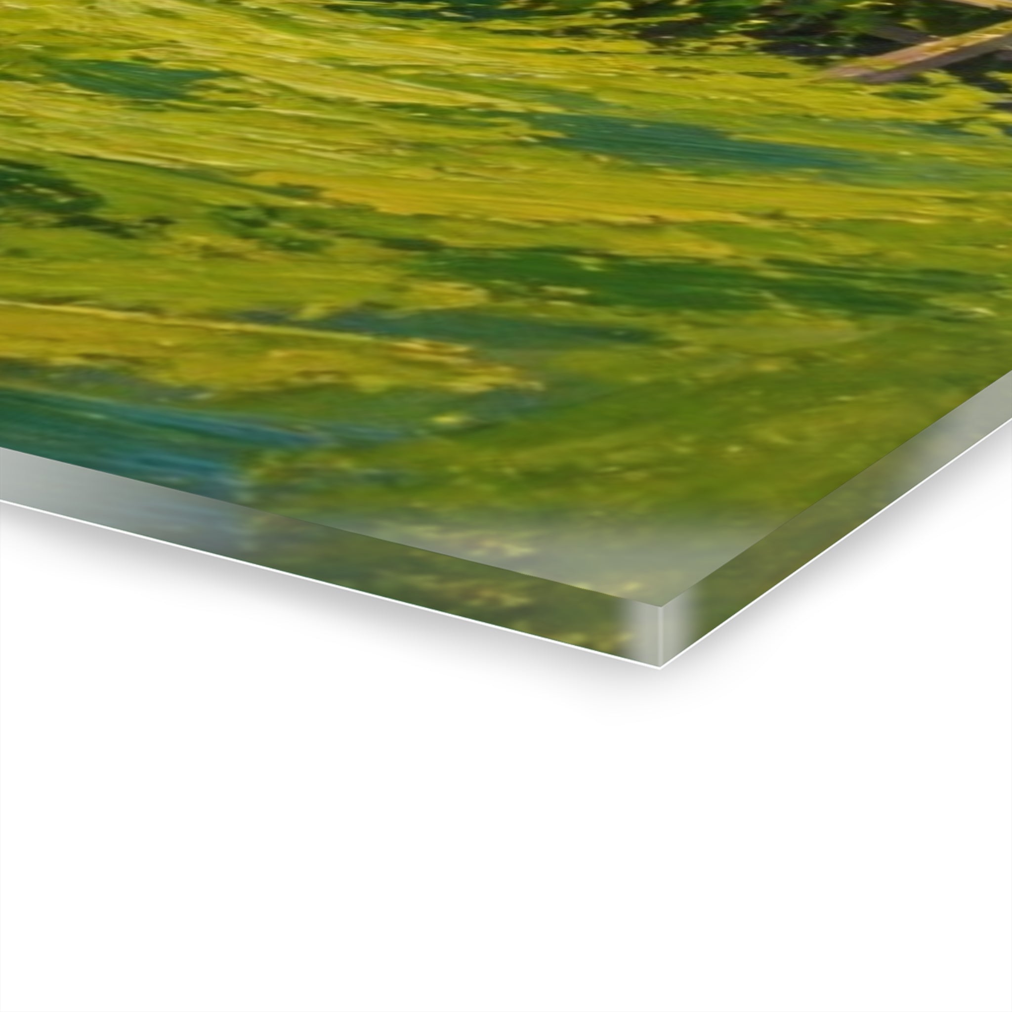 Golden Harvest Days – Peaceful Countryside Farm Canvas Art  Acrylic Prints (French Cleat Hanging)